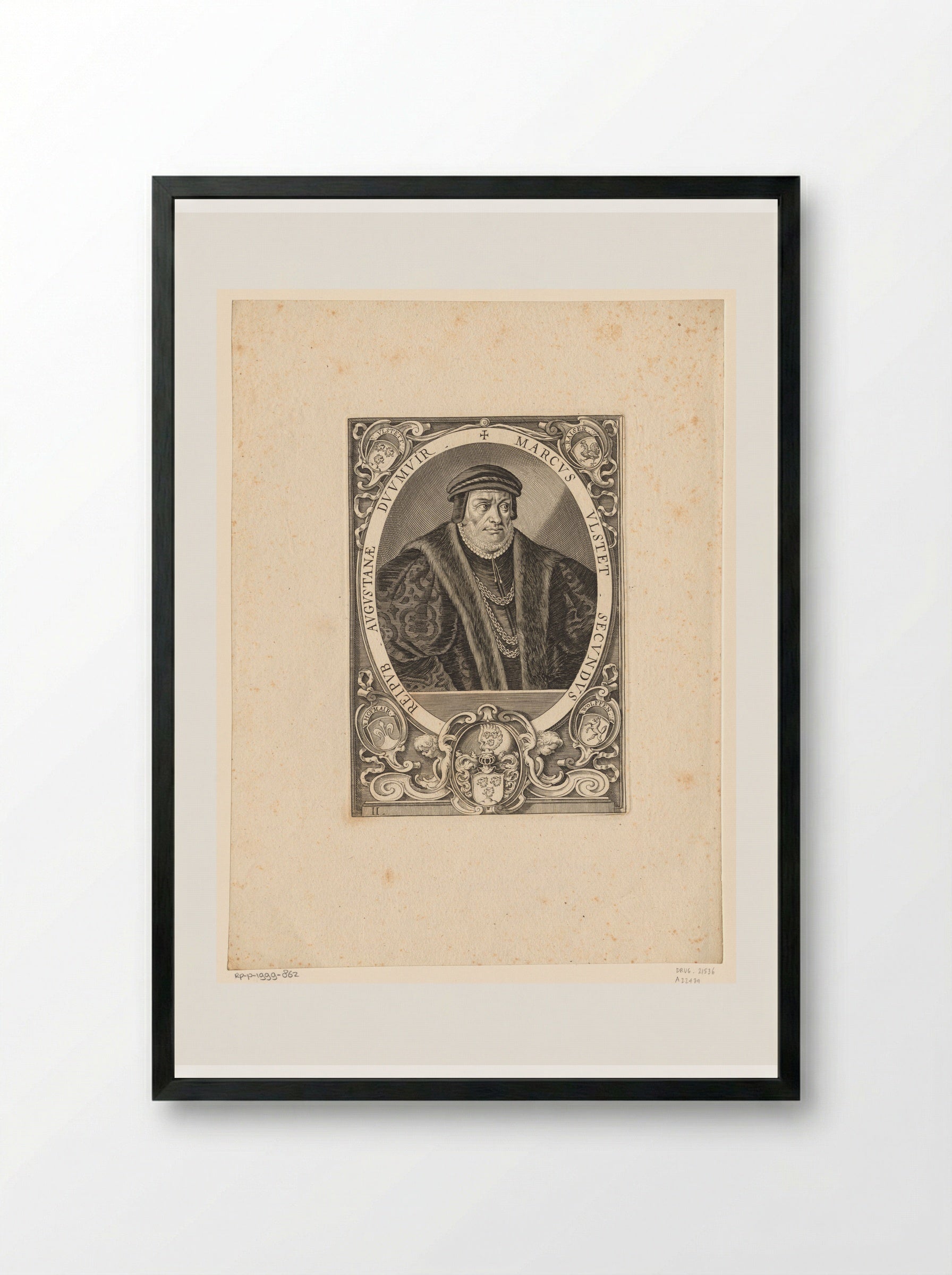 Portrait of Marcus Ulstet - Lucas Kilian - Framed Print Black