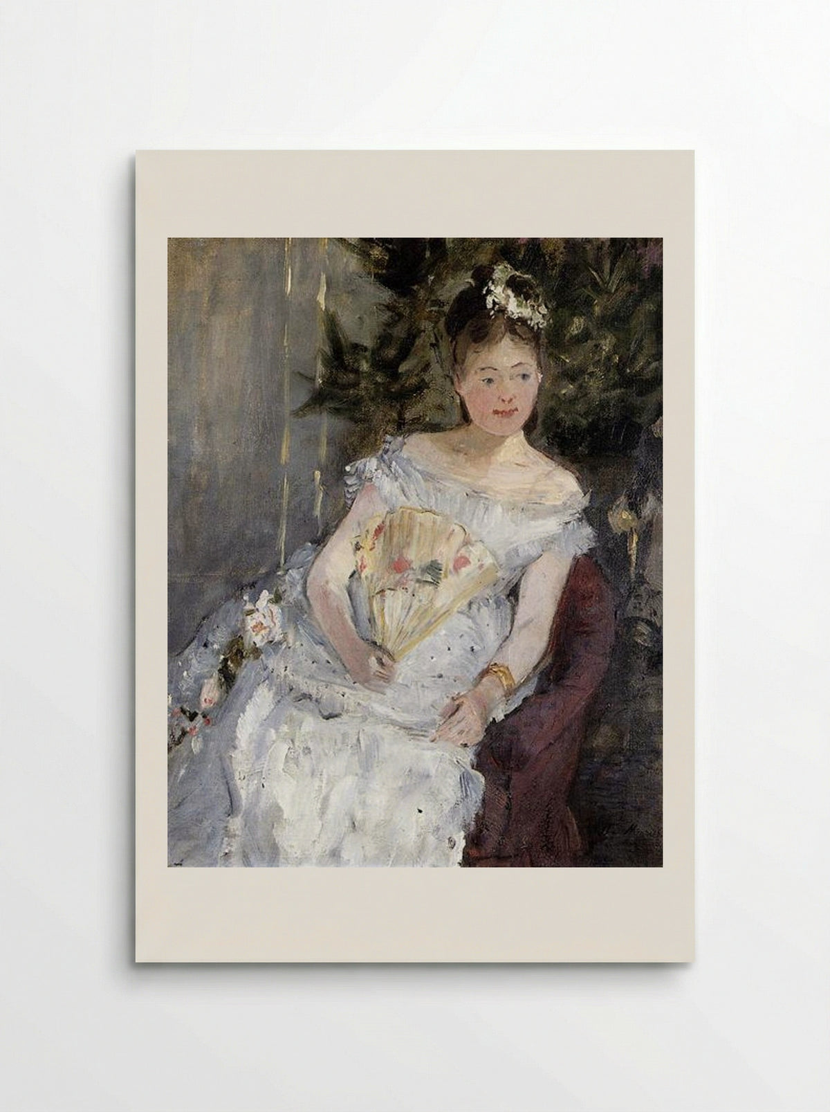 Portrait of Marguerite Carré - Berthe Morisot - Poster
