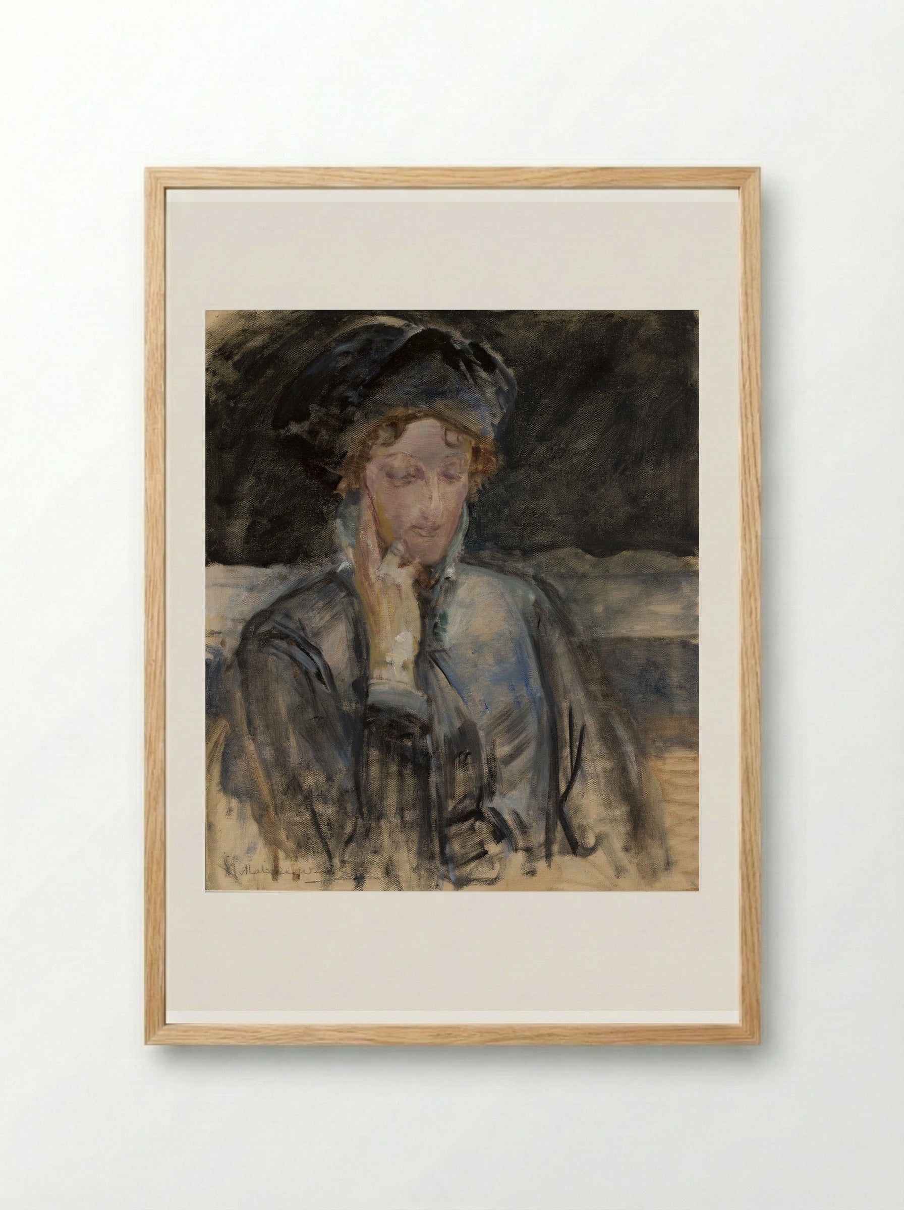 Portrait of Maria Balowa - Jacek Malczewski - Framed Print Wood