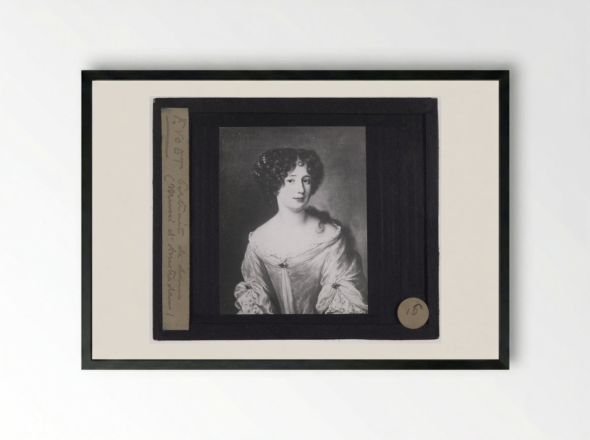 Portrait of Maria Mancini - Jacob Ferdinand Voet - Framed Print Black