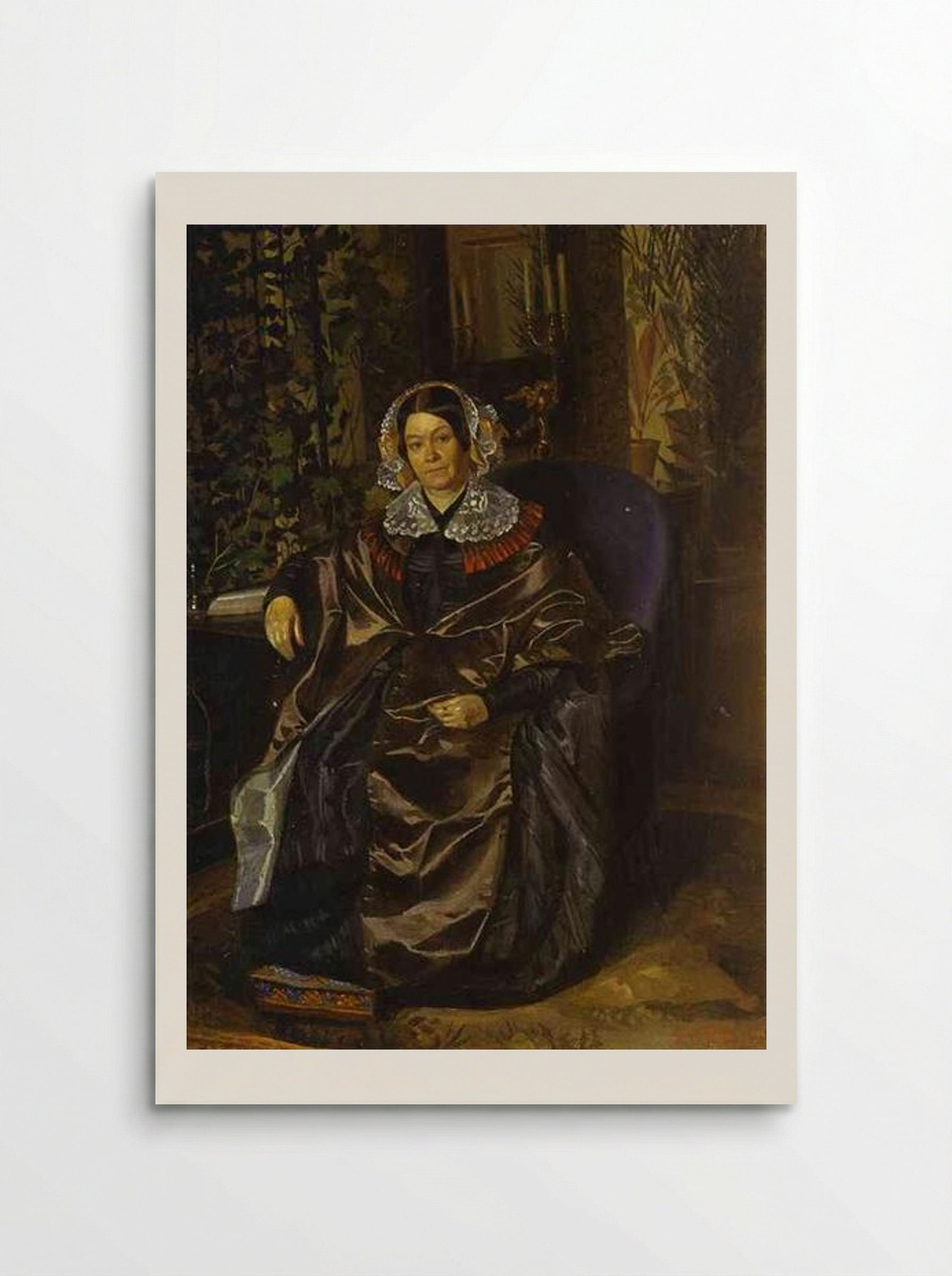 Portrait of Maria Pavlovna Druzhinina - Pavel Fedotov - Poster