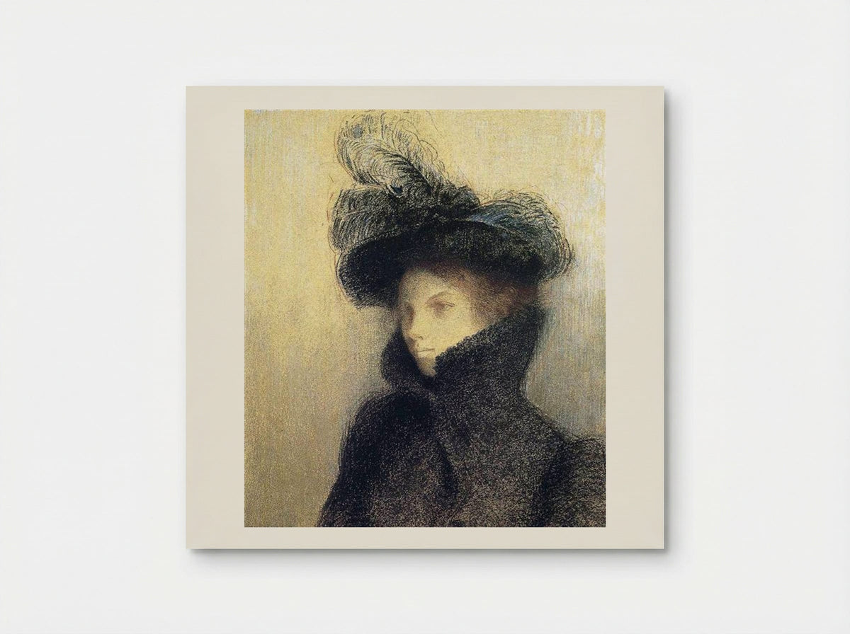 Portrait of Marie Botkine - Odilon Redon - Poster