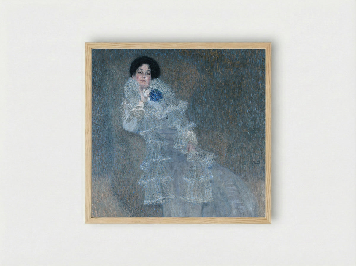 Portrait of Marie Henneberg - Gustav Klimt - Framed Print Wood
