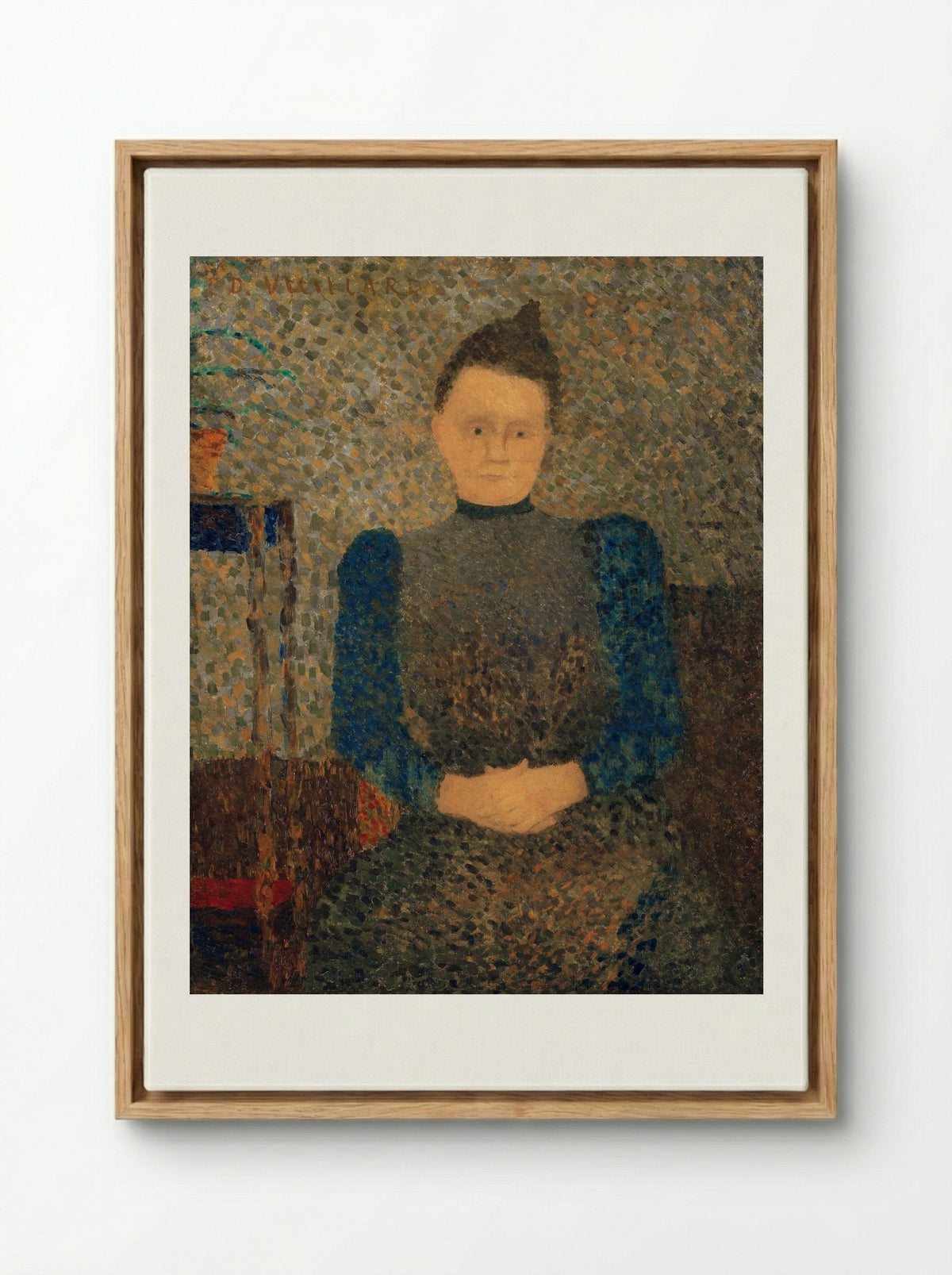 Portrait of Marie Vuillard - Édouard Vuillard - Framed Canvas Wood