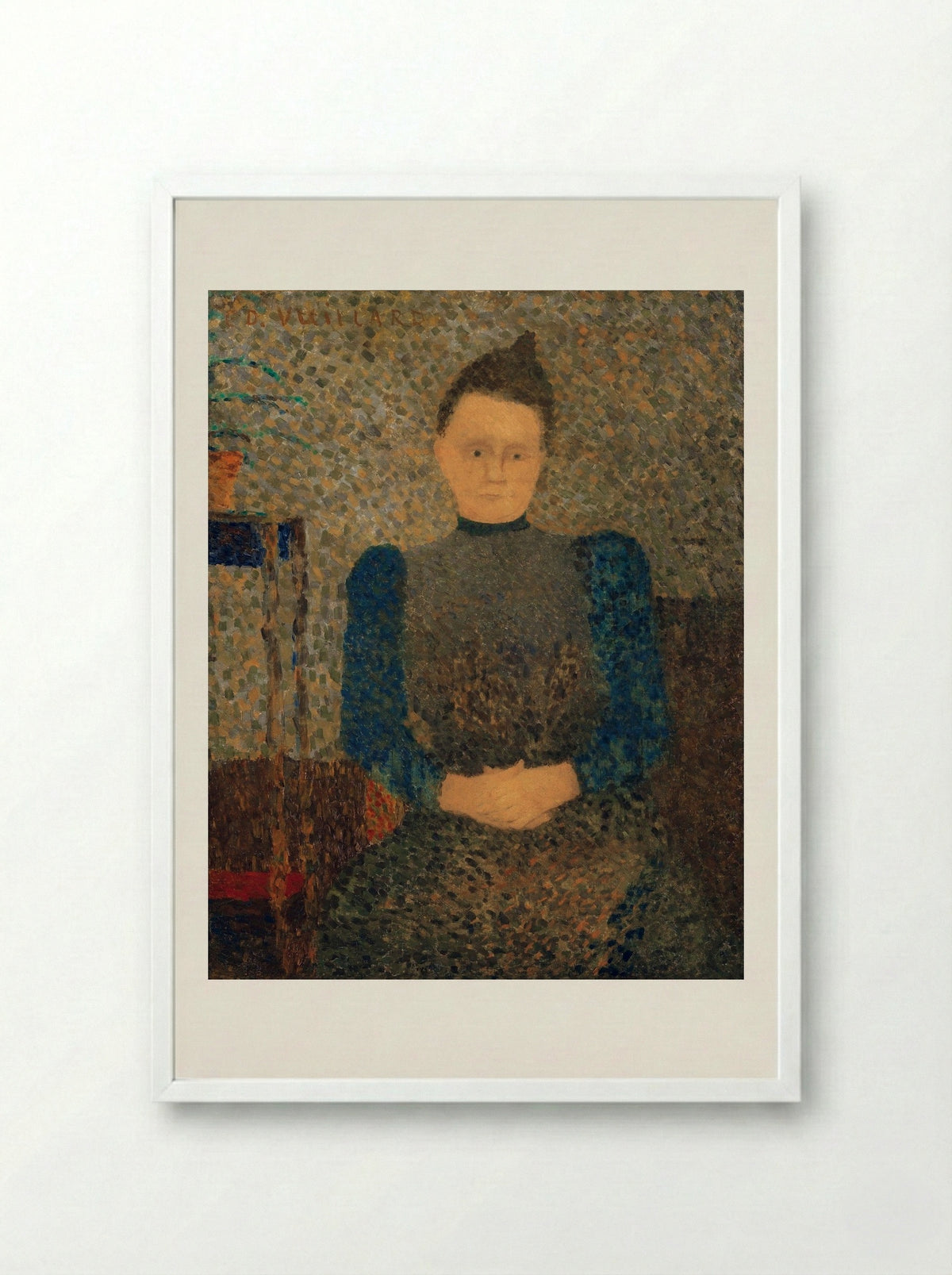 Portrait of Marie Vuillard - Édouard Vuillard - Framed Print White