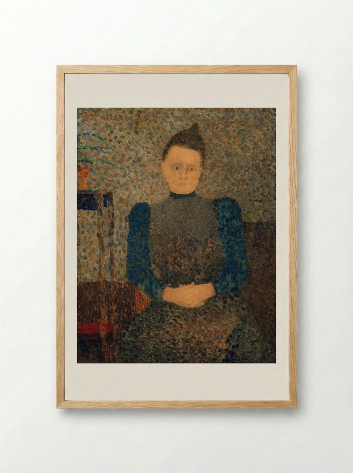 Portrait of Marie Vuillard - Édouard Vuillard - Framed Print Wood