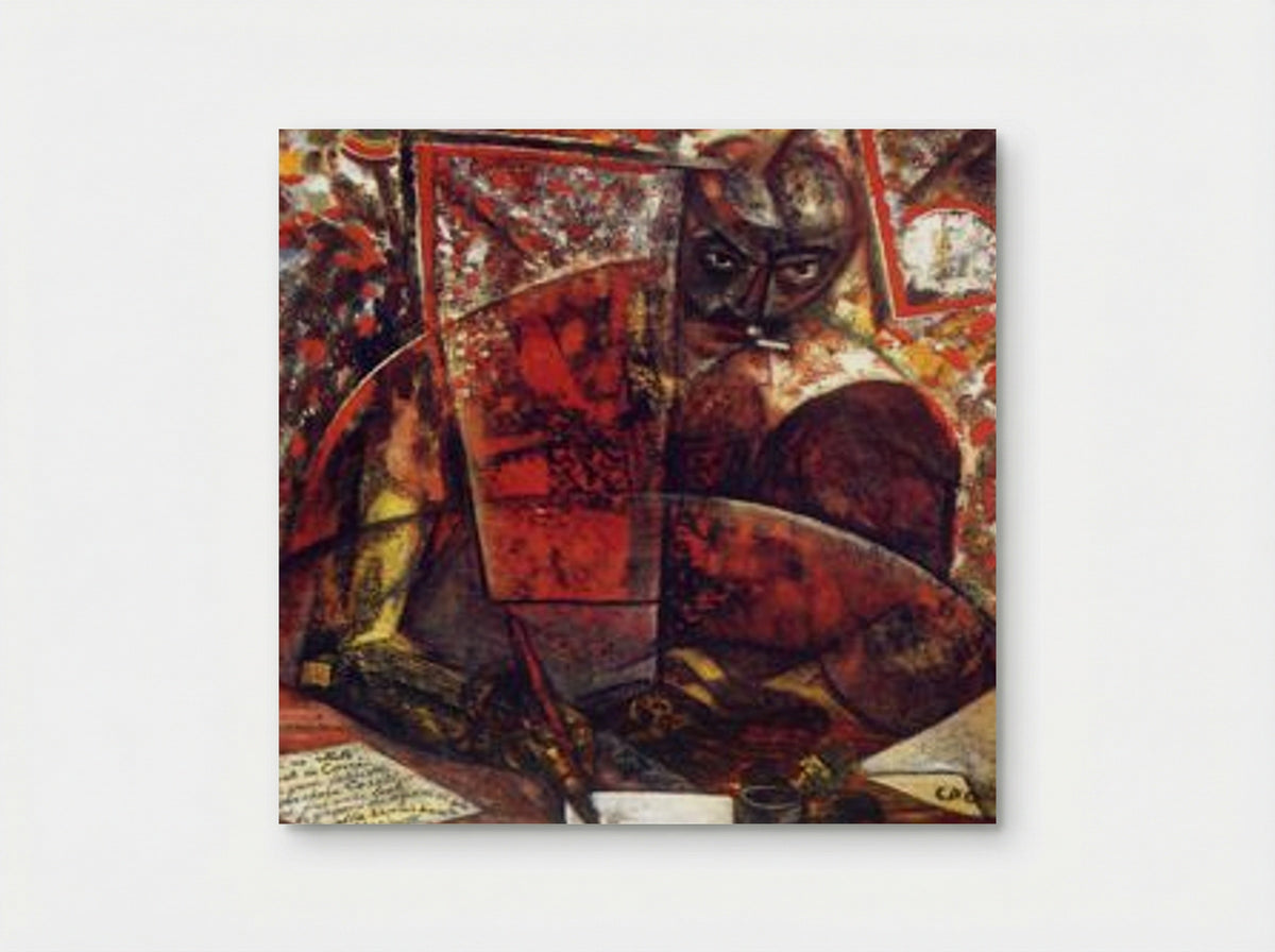 Portrait of Marinetti - Carlo Carrà - Poster