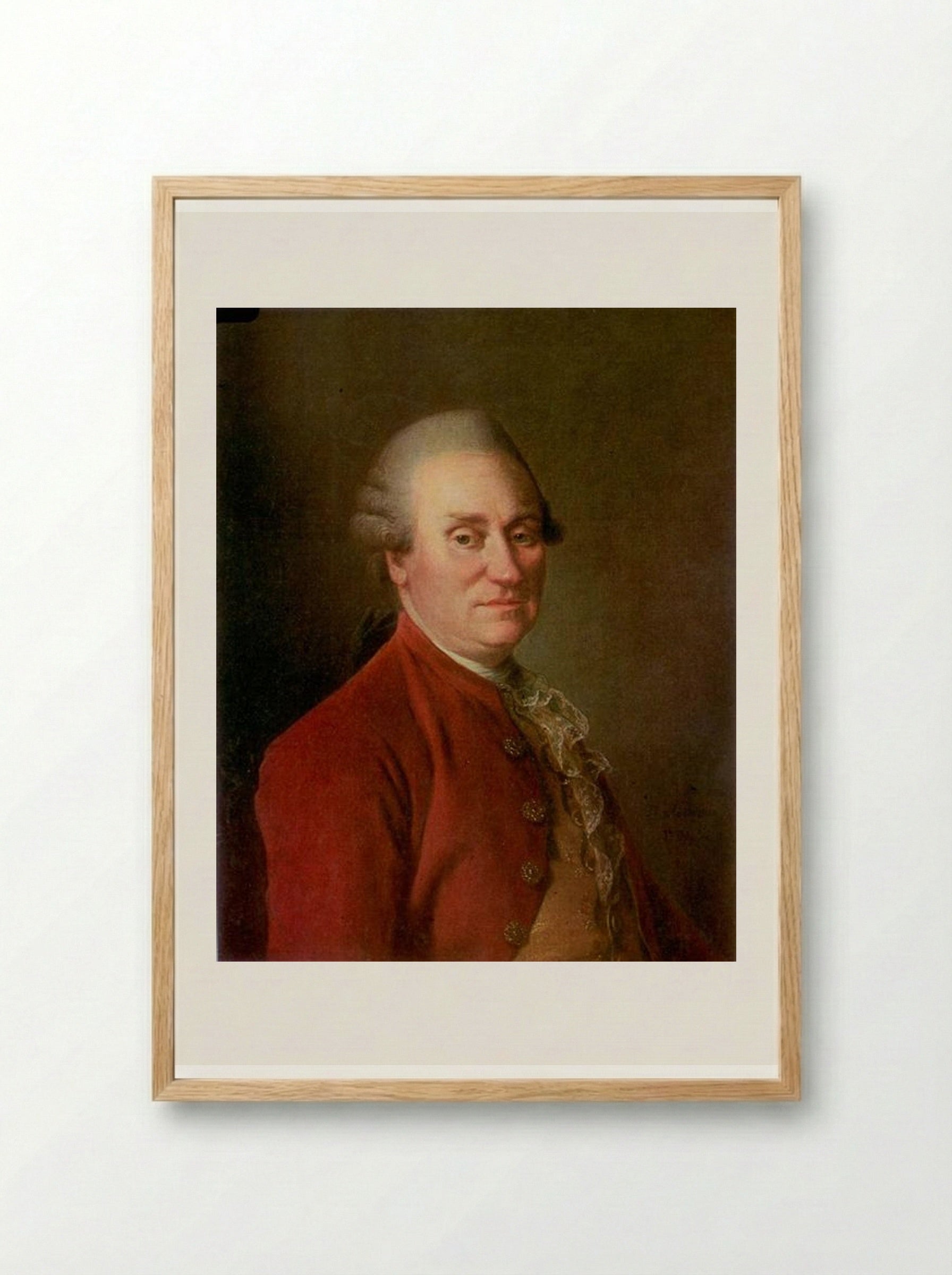 Portrait of Mark Fedorovich Poltoratsky - Dmitry Levitzky - Framed Print Wood