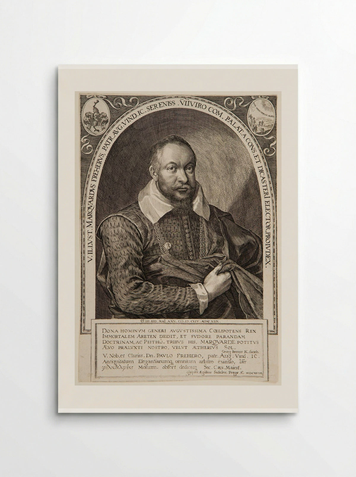 Portrait of Marquard Freher - Aegidius Sadeler II - Poster