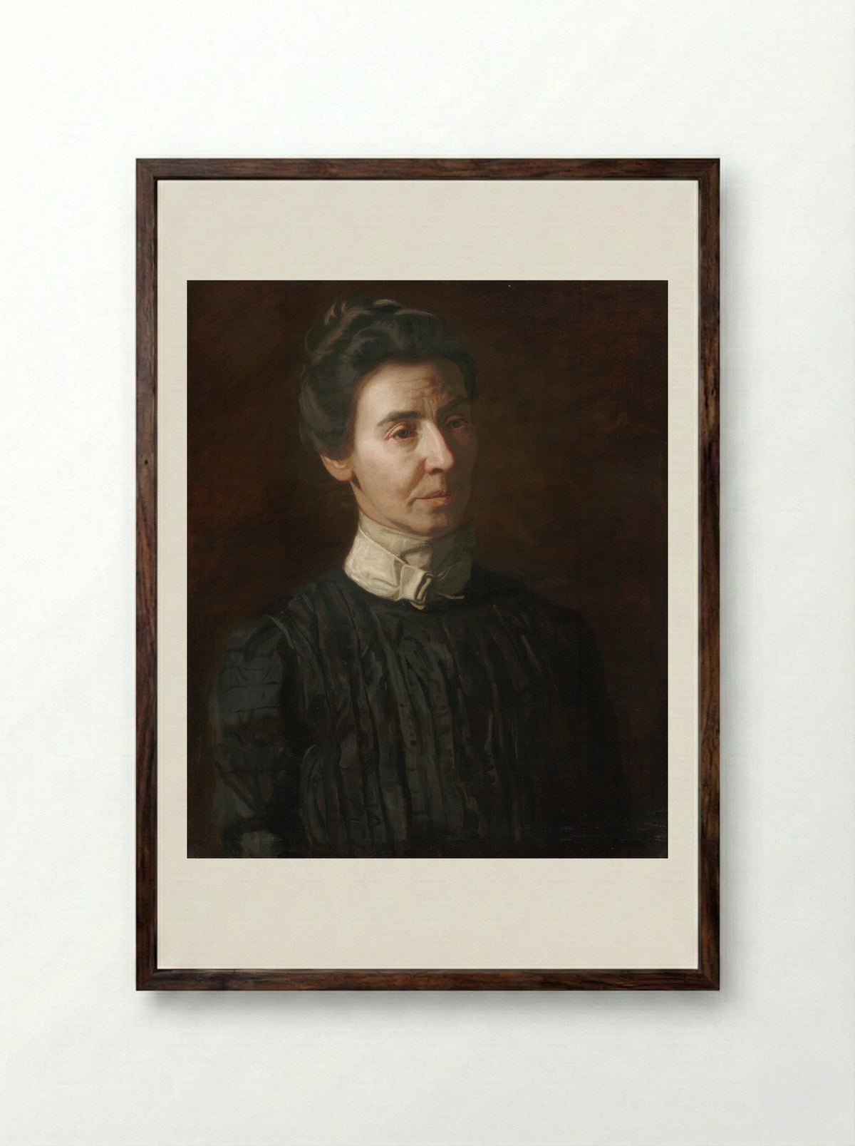 Portrait of Mary Adeline Williams - Thomas Eakins - Framed Print Dark Wood