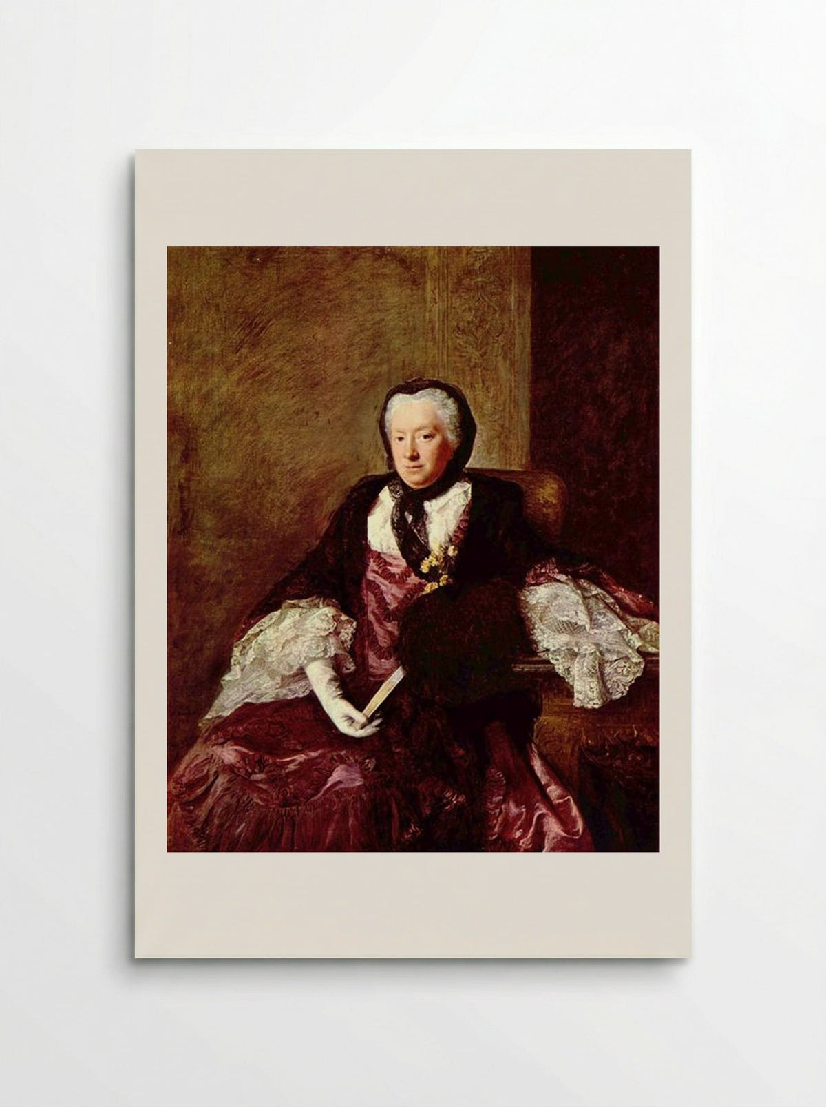 Portrait of Mary Atkins (Mrs. Martin) - Allan Ramsay - Poster
