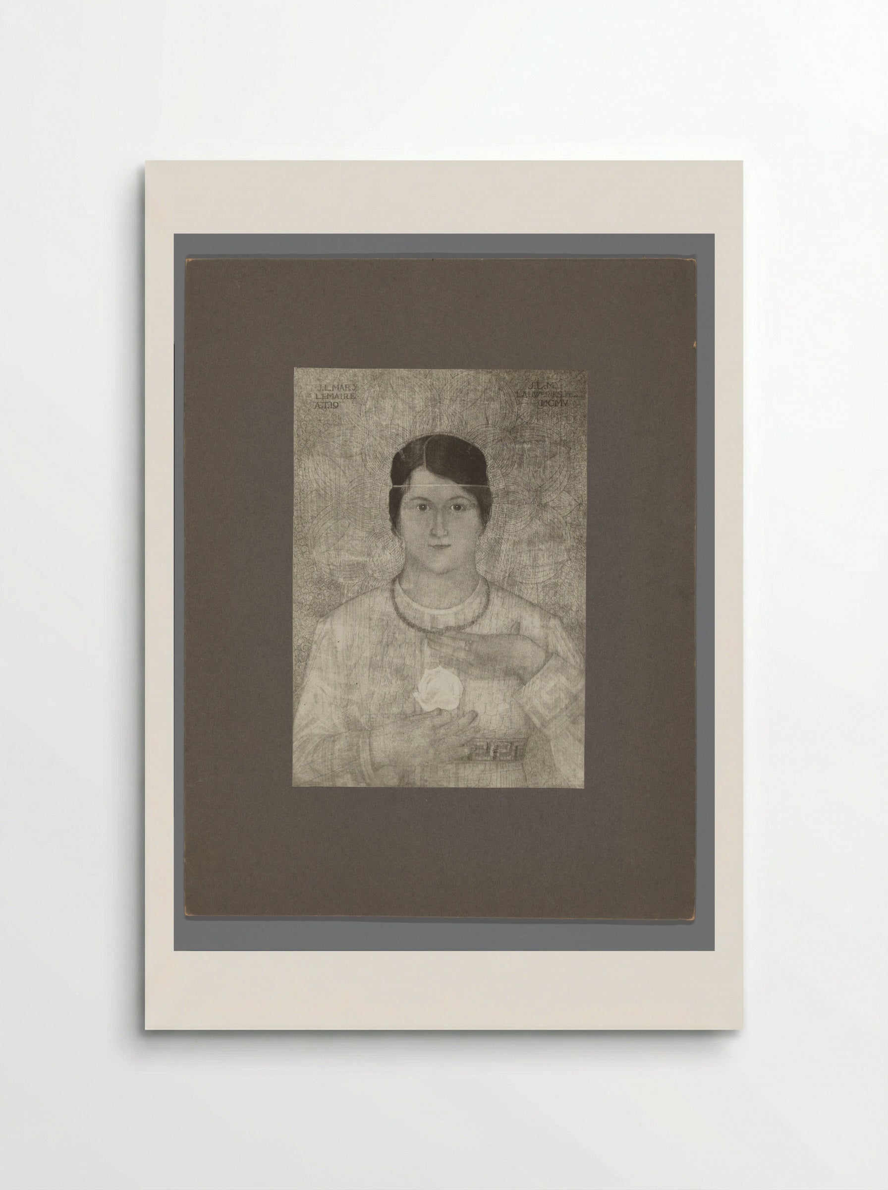 Portrait of Mary Lemaire - Mathieu Lauweriks - Poster