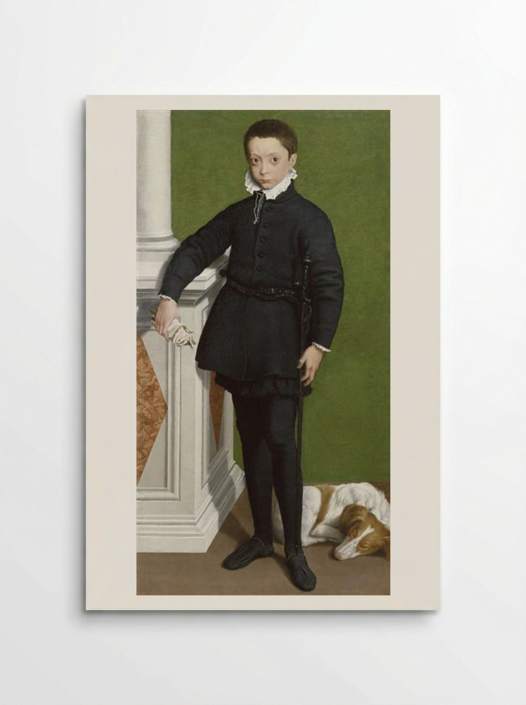 Portrait of Massimiliano Stampa - Sofonisba Anguissola - Poster