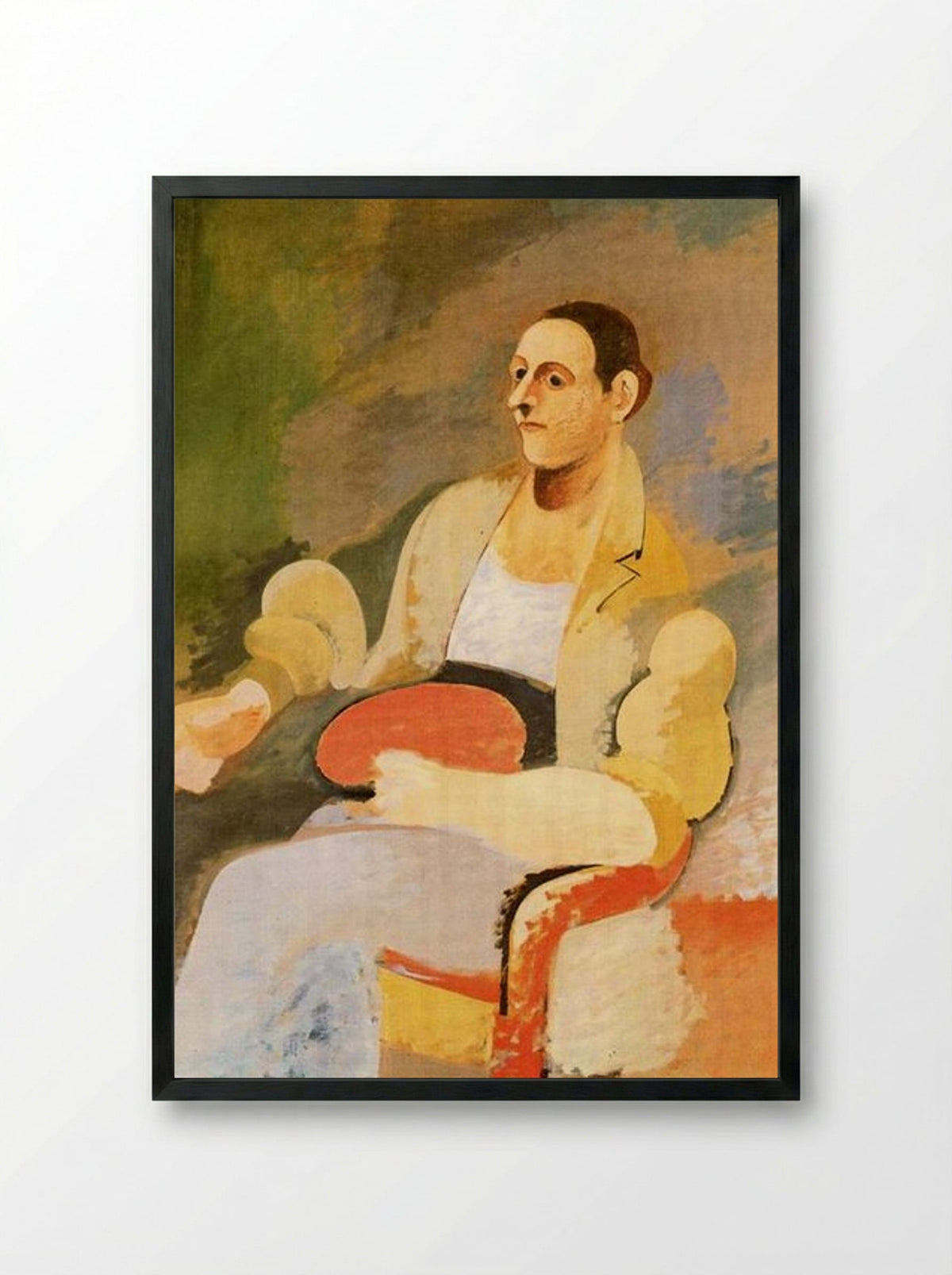 Portrait of Master Bill - Arshile Gorky - Framed Print Black