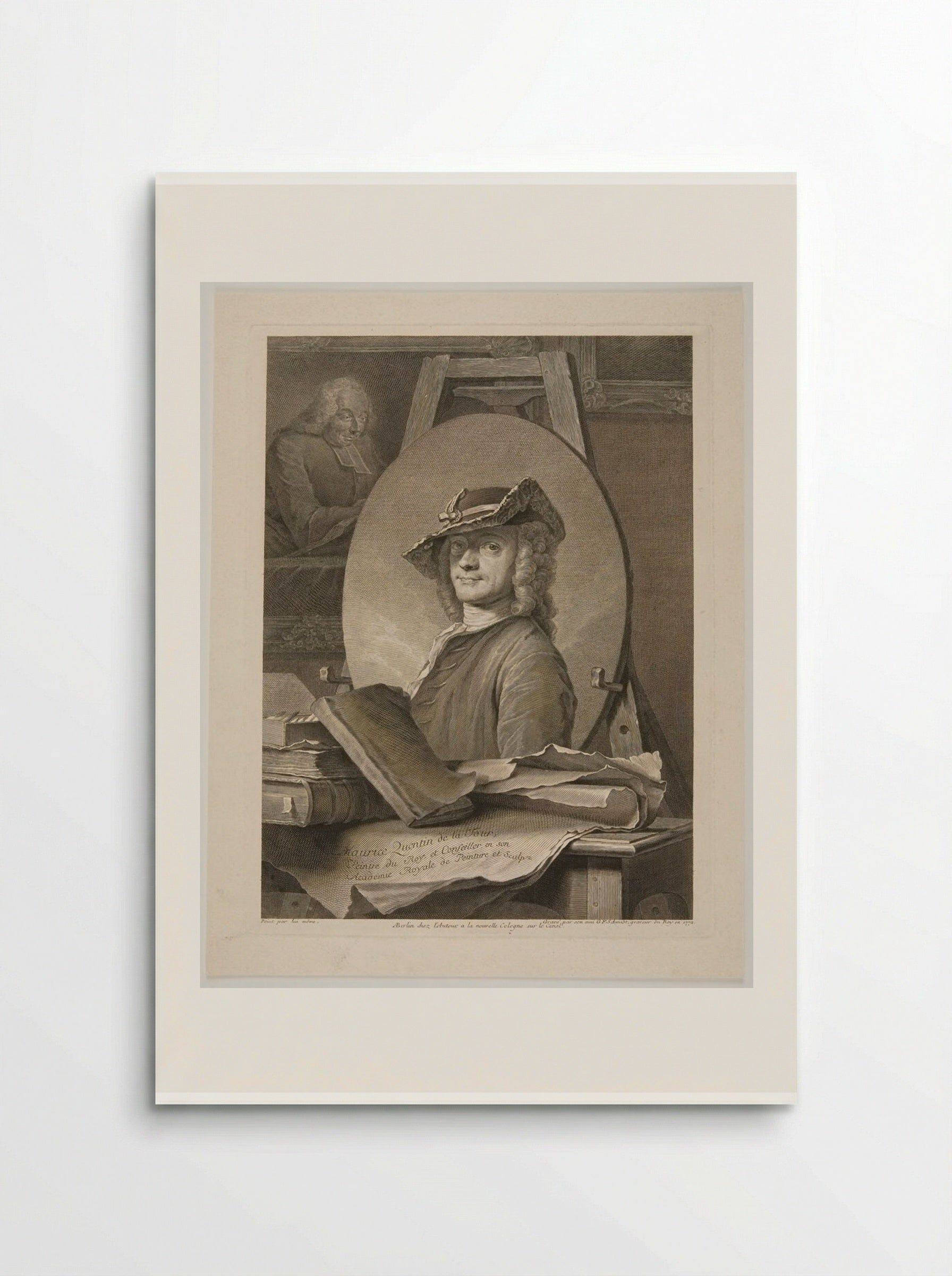 Portrait of Maurice Quentin de La Tour - Georg Friedrich Schmidt - Poster