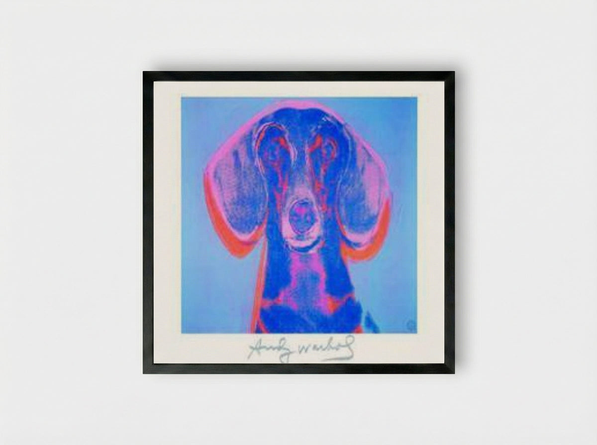 Portrait of Maurice - Andy Warhol - Framed Print Black