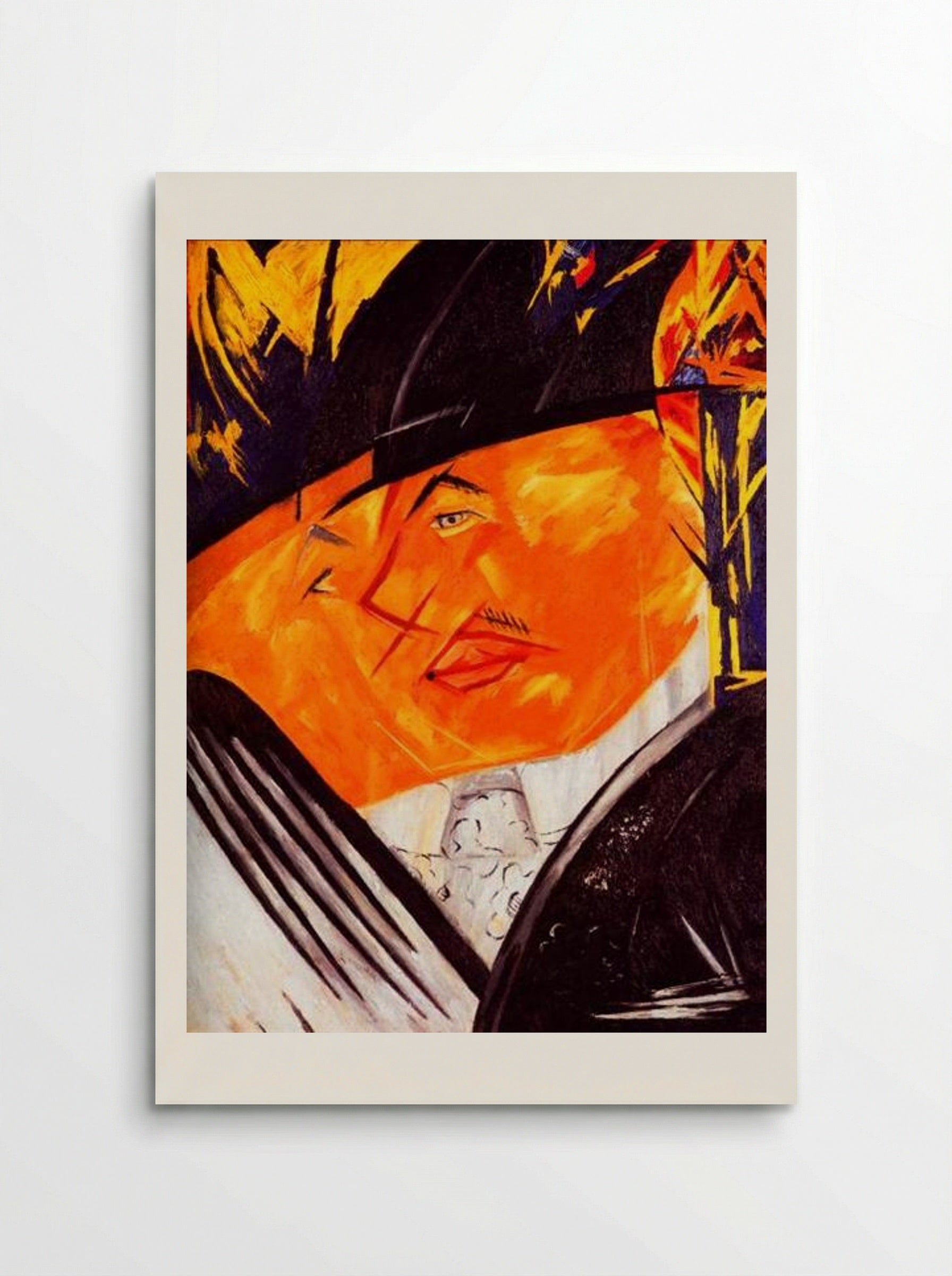 Portrait of Mikhail Larionov - Natalia Goncharova - Poster
