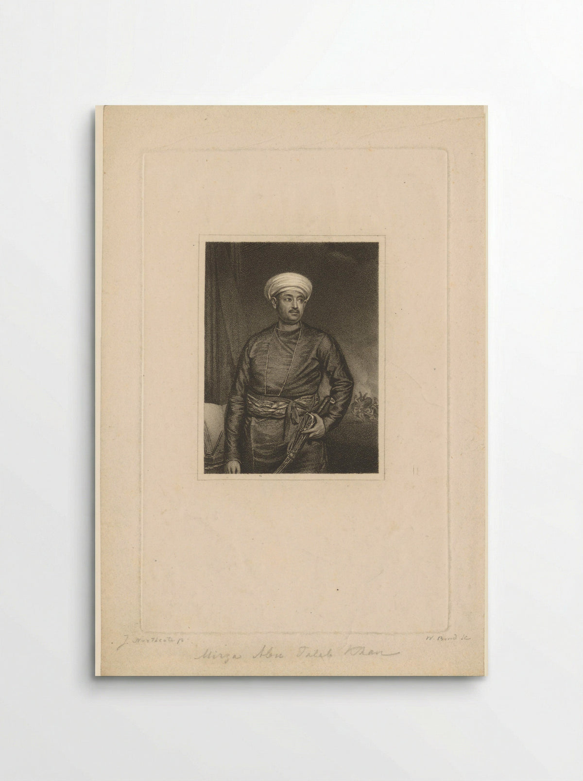Portrait of Mirza Abu Taleb Khan - William Bond - Poster