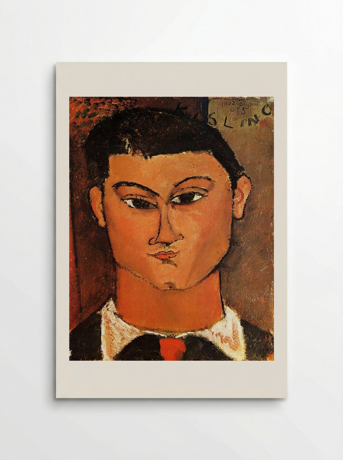 Portrait of Moise Kisling - Amedeo Modigliani - Poster