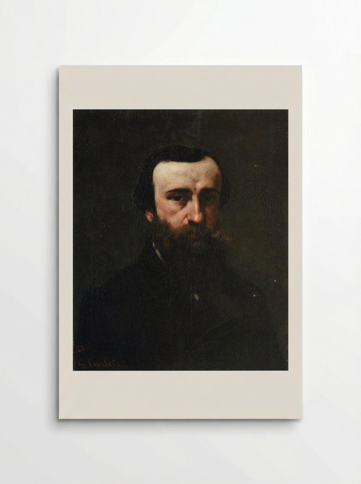 Portrait of Monsieur Nicolle - Gustave Courbet - Poster