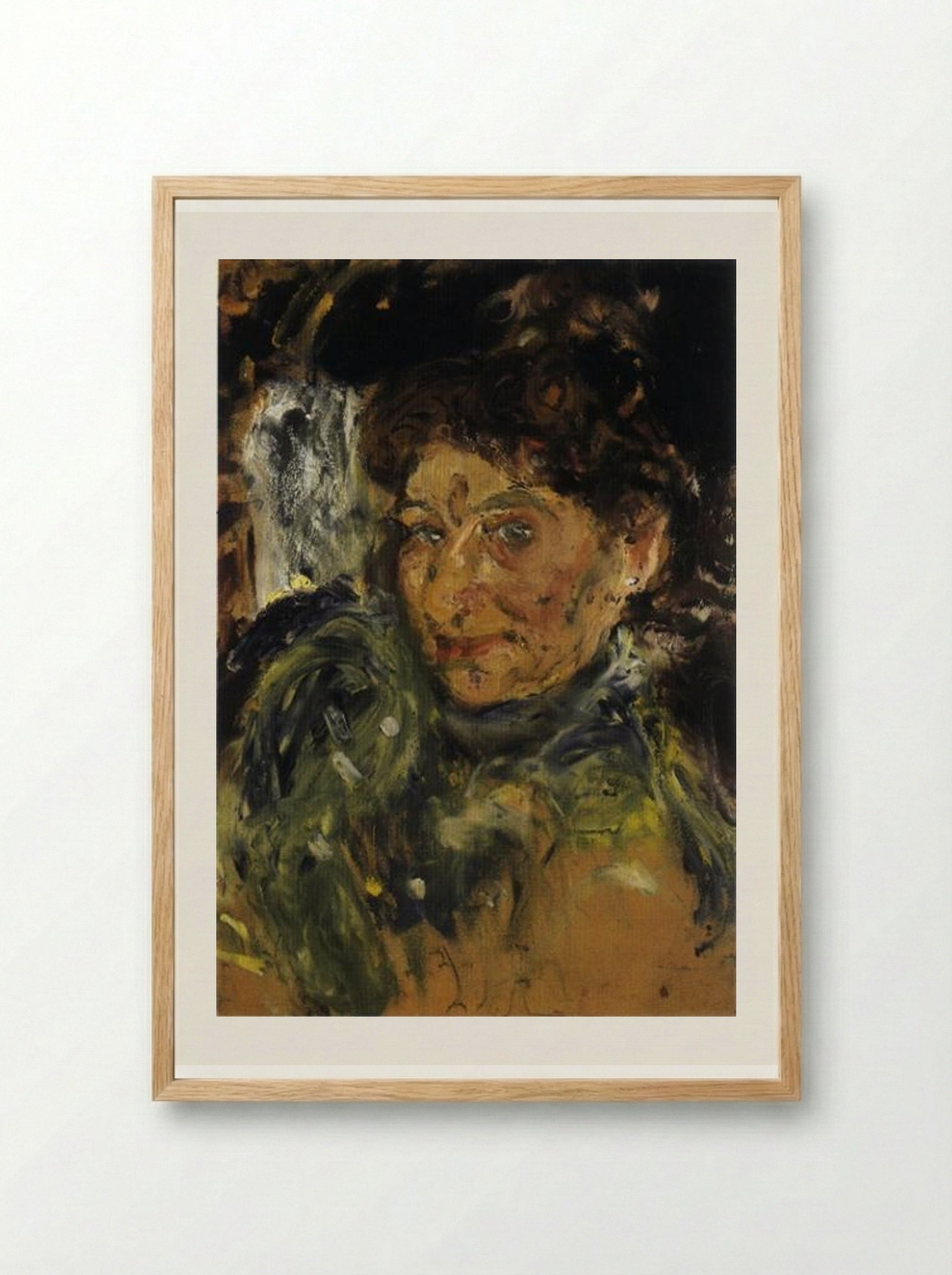 Portrait of Mother, Maria Gerstl - Richard Gerstl - Framed Print Wood