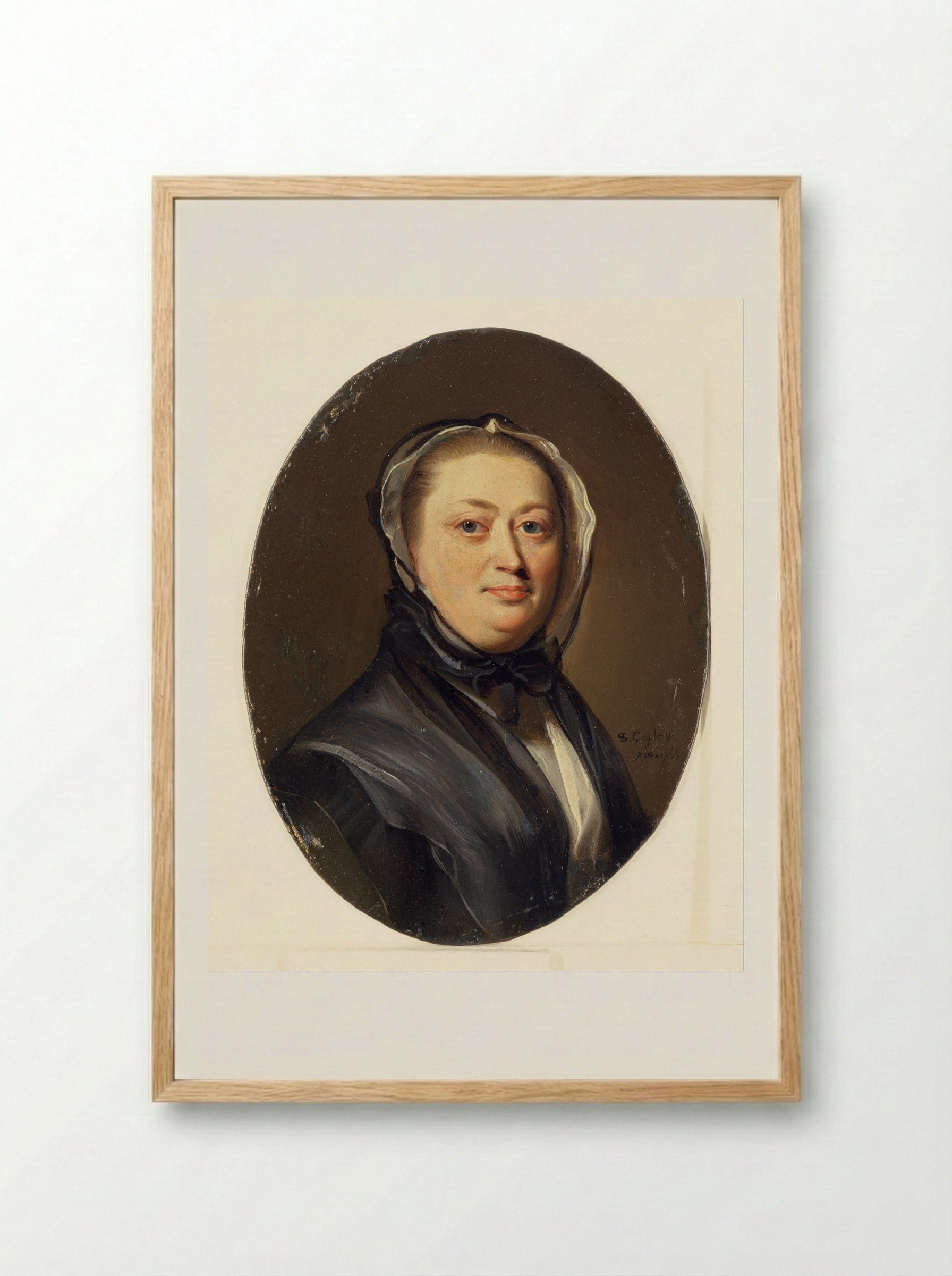 Portrait of Mrs. John Hancock - John Singleton Copley - Framed Print Wood