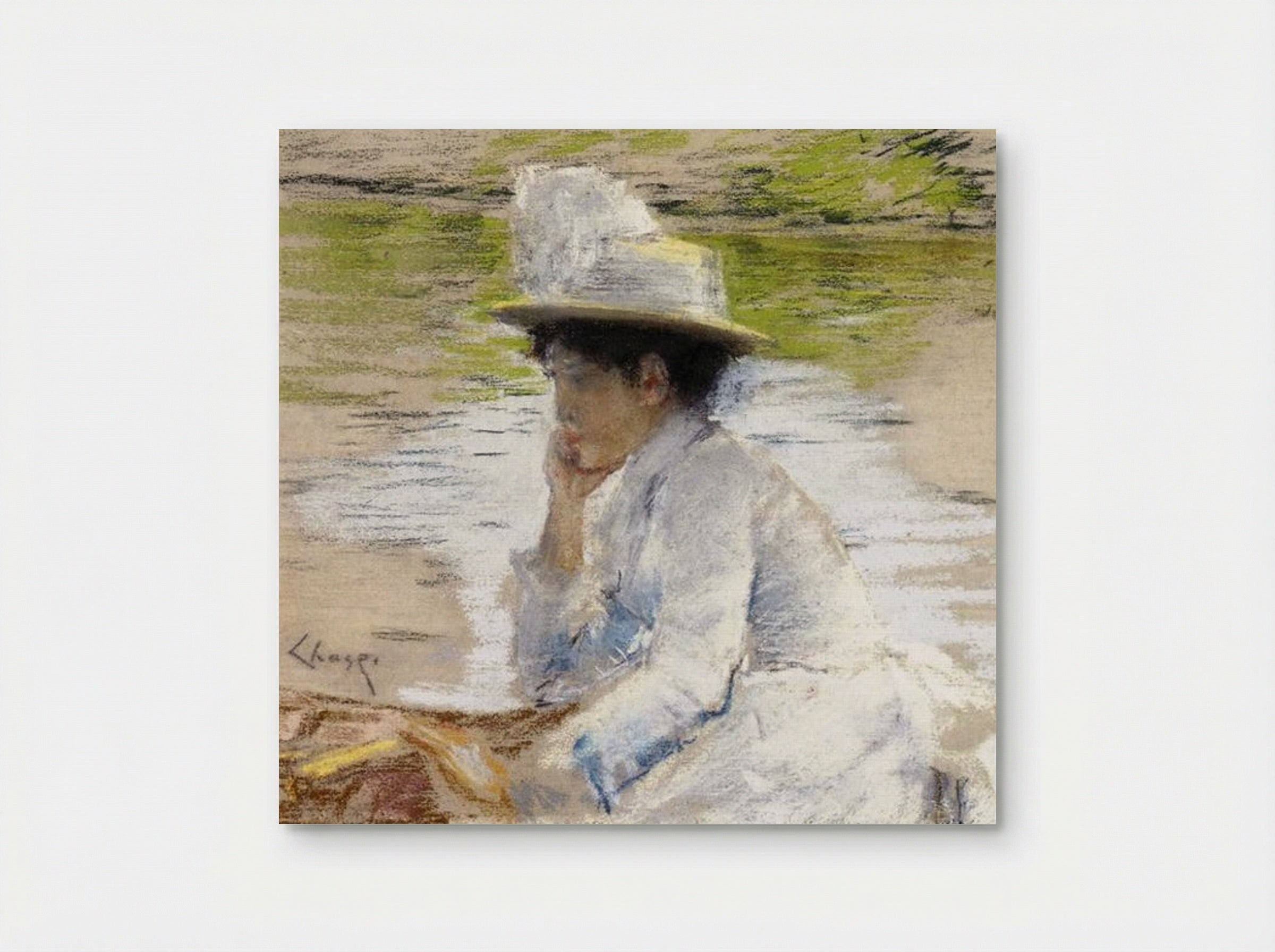 Portrait of Mrs. Chase - William Merritt Chase - Poster