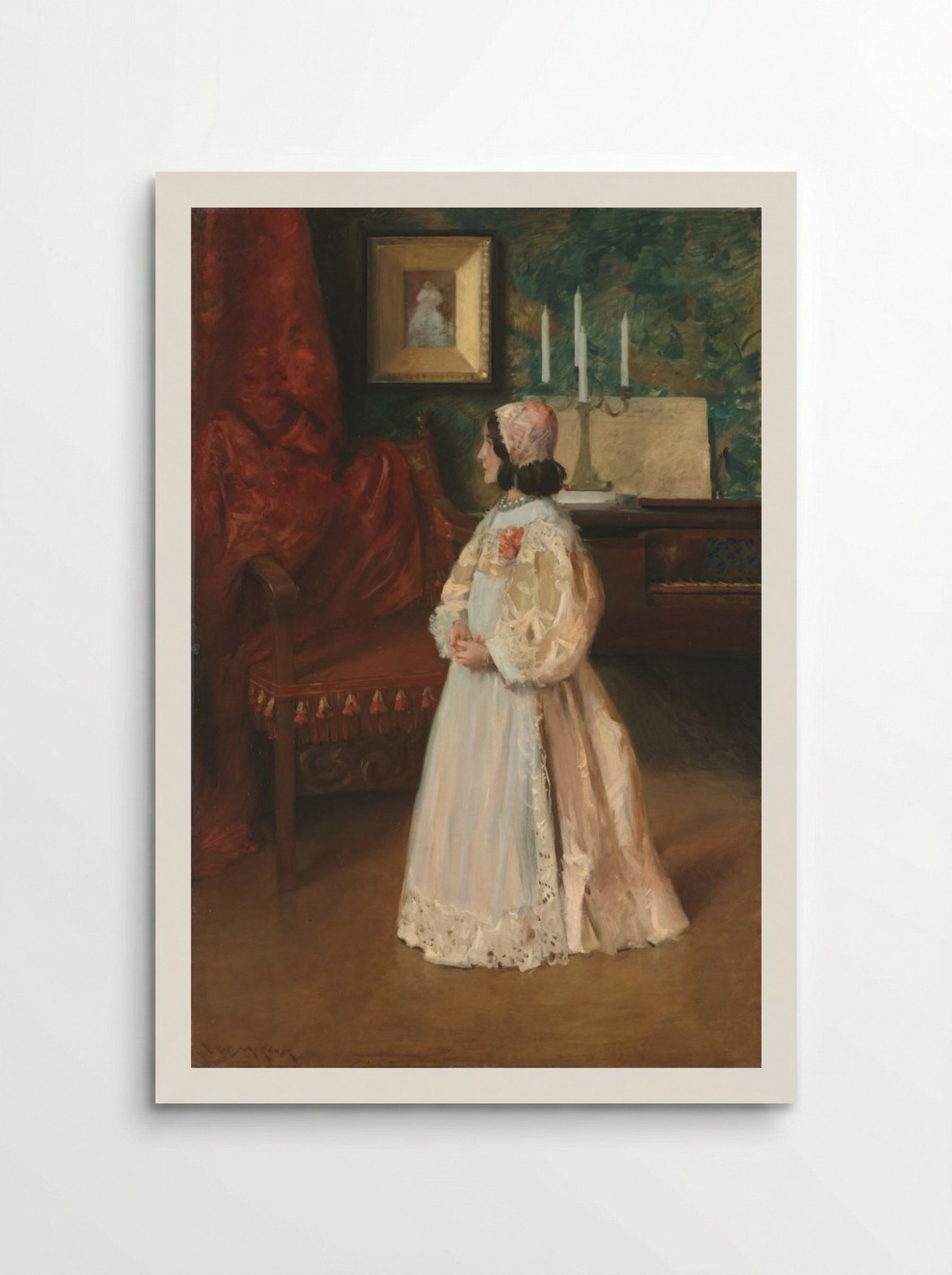 Portrait of My Daughter Alice - William Merritt Chase - Poster