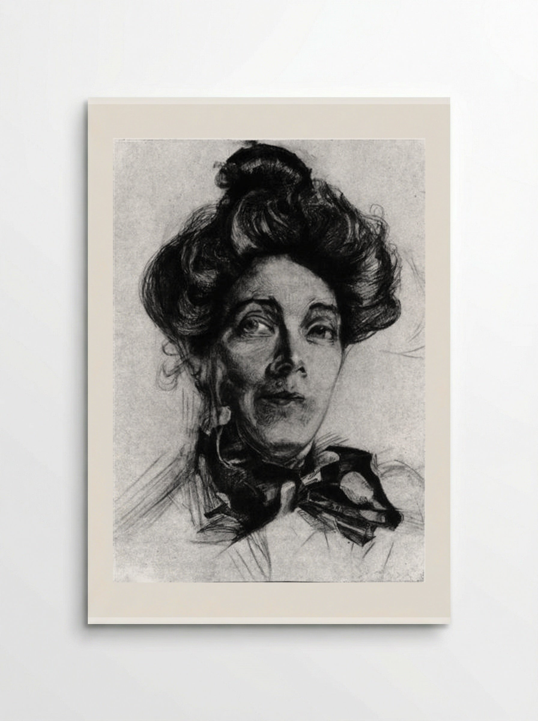 Portrait of Nadezhda Zabela-Vrubel - Mikhail Vrubel - Poster