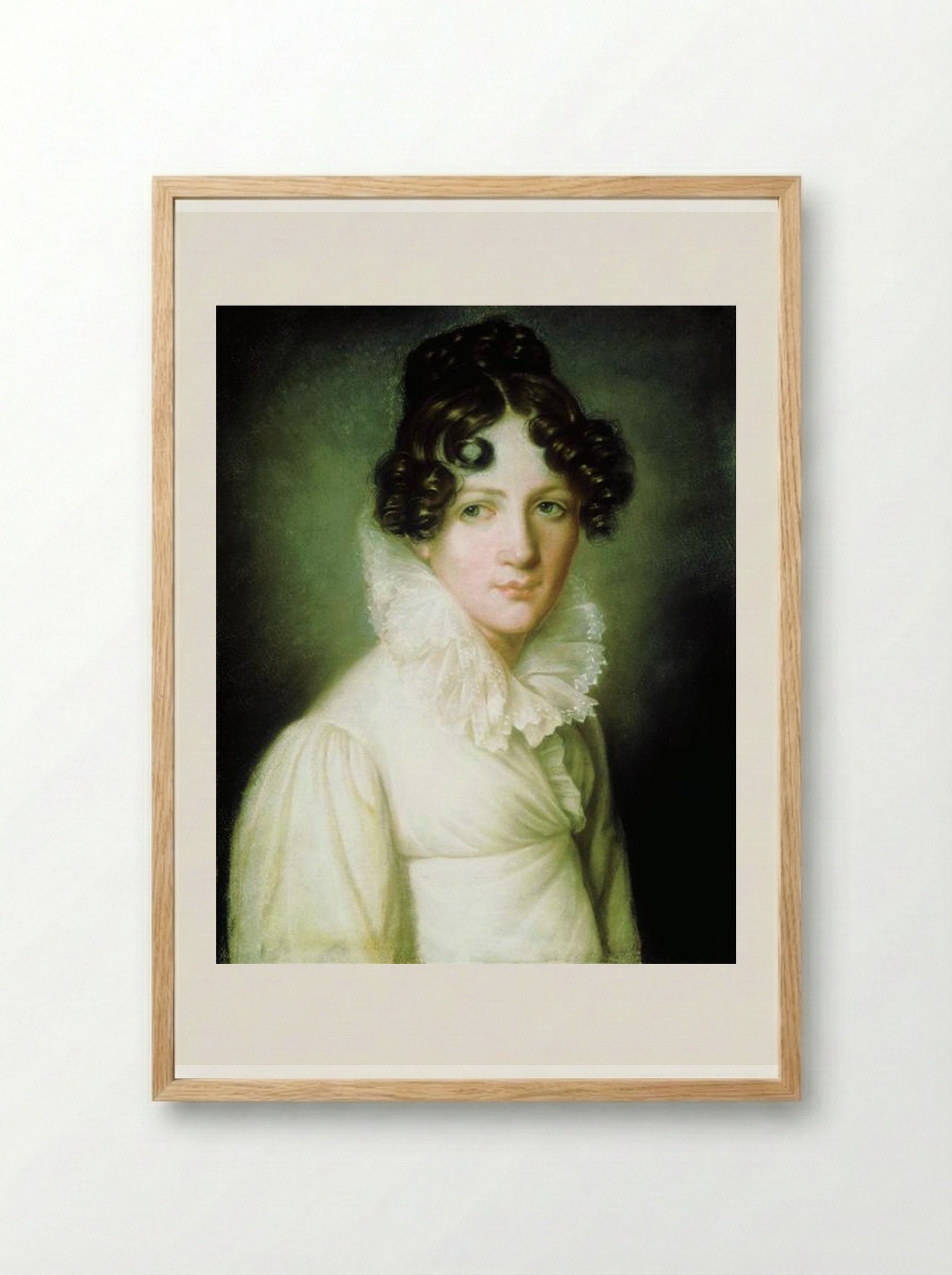 Portrait of Natalia Pavlovna Stroganova - Alexey Venetsianov - Framed Print Wood