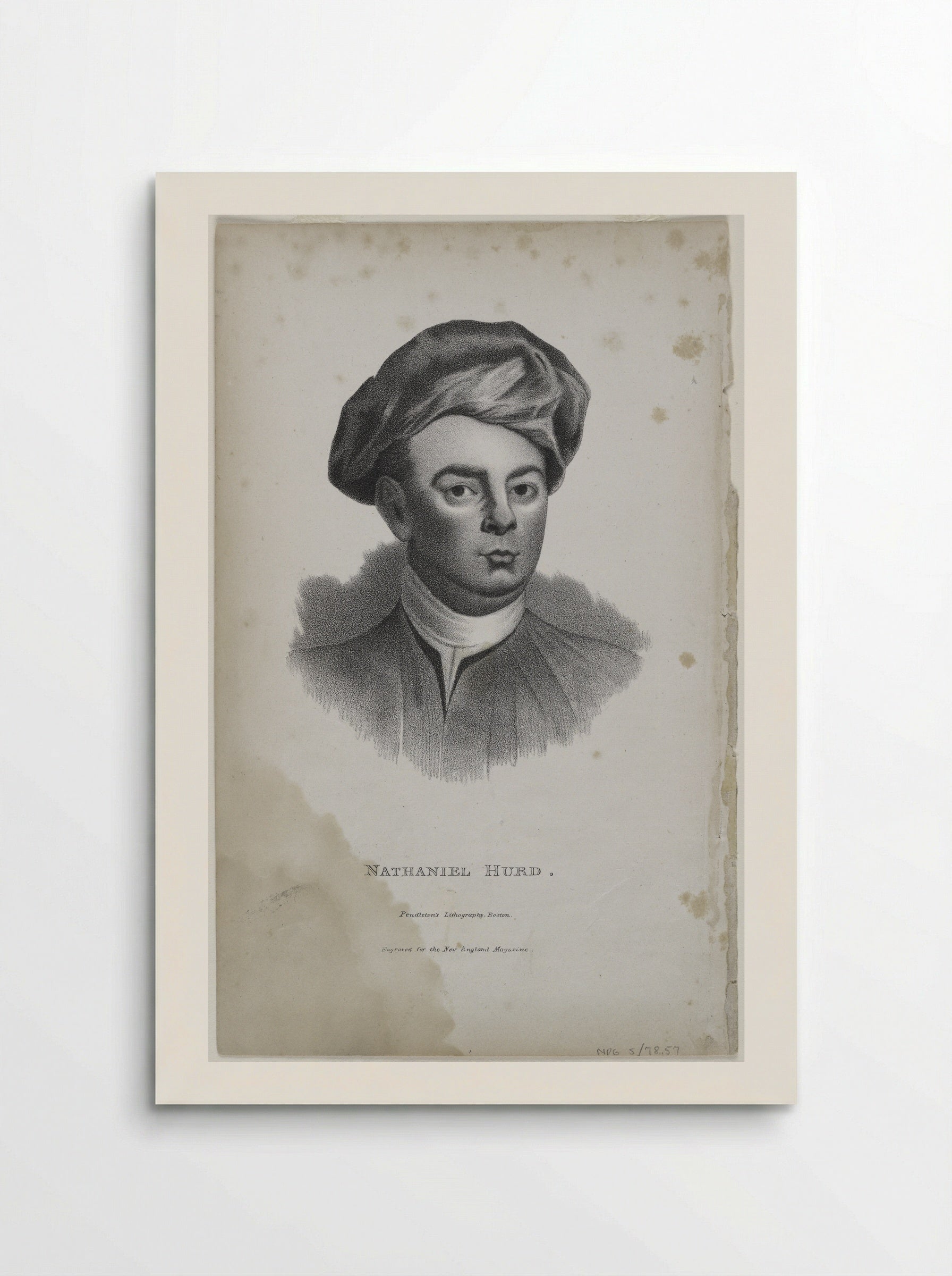 Portrait of Nathaniel Hurd - John Singleton Copley - Poster