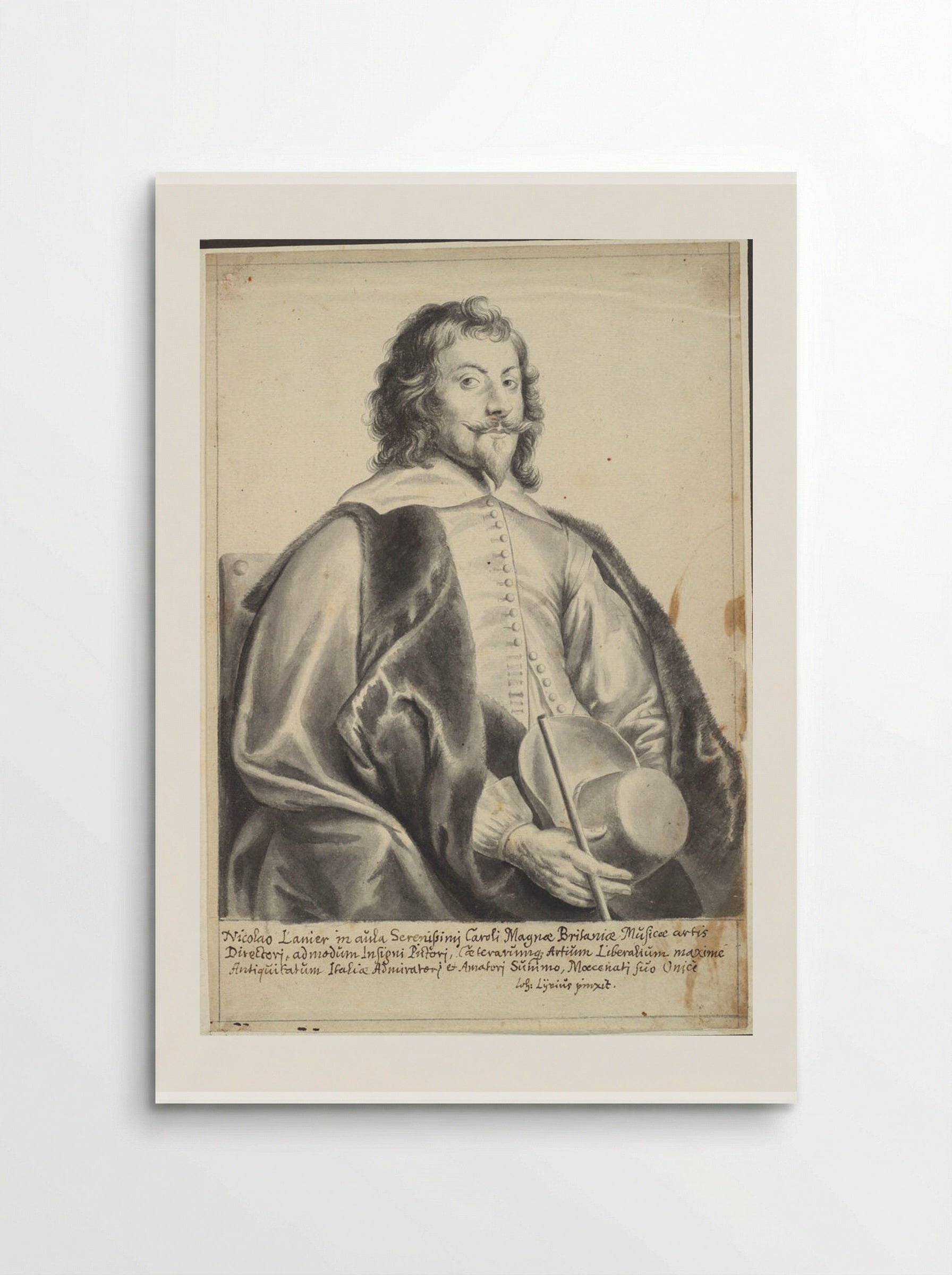Portrait of Nicholas Lanier - Jan Lievens - Poster