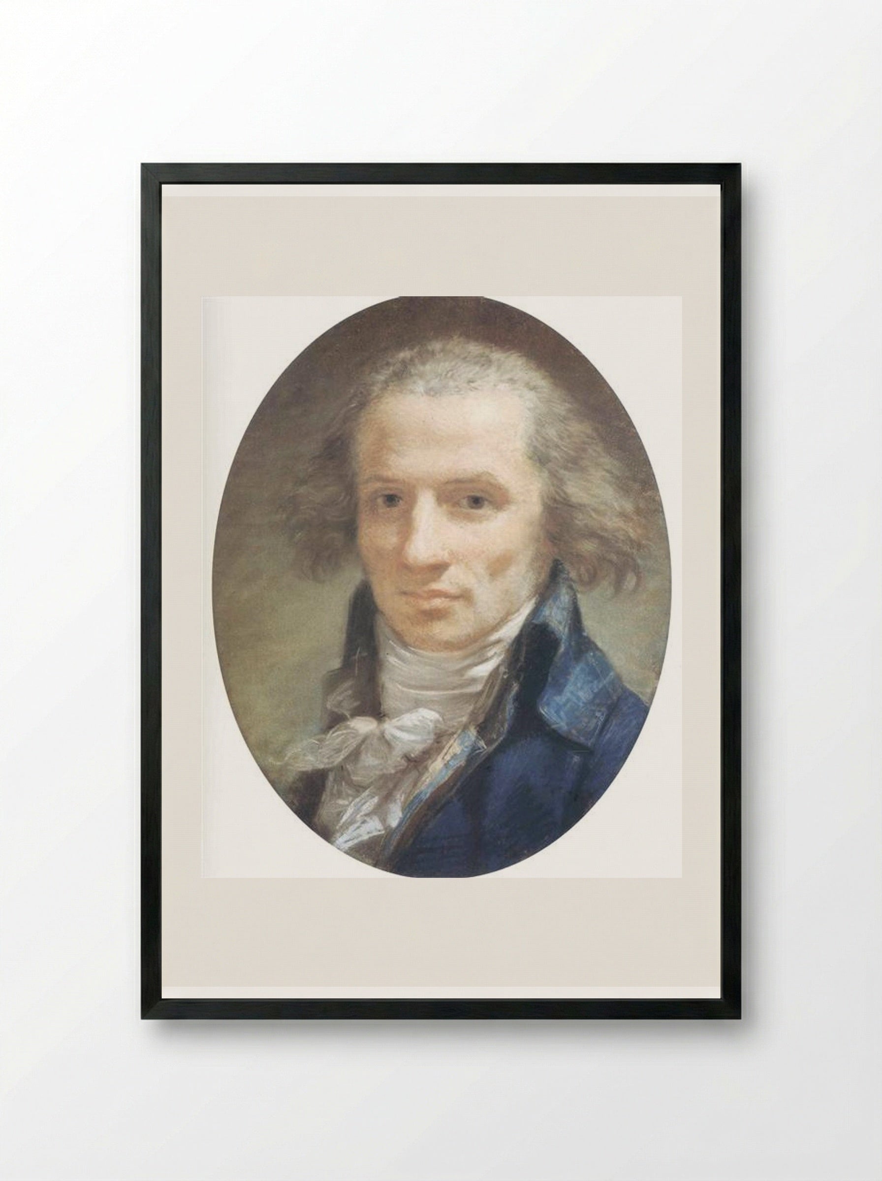 Portrait of Nicolas Perchet - Pierre-Paul Prud'hon - Framed Print Black
