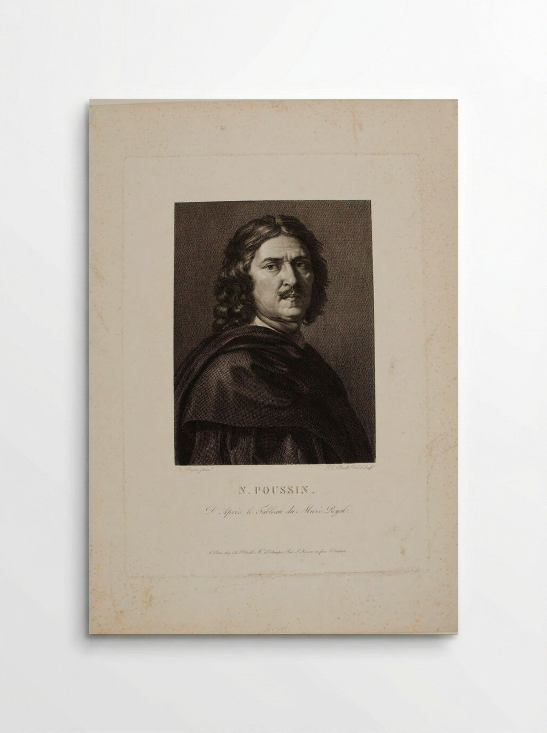 Portrait of Nicolas Poussin - Jean Louis Potrelle - Poster