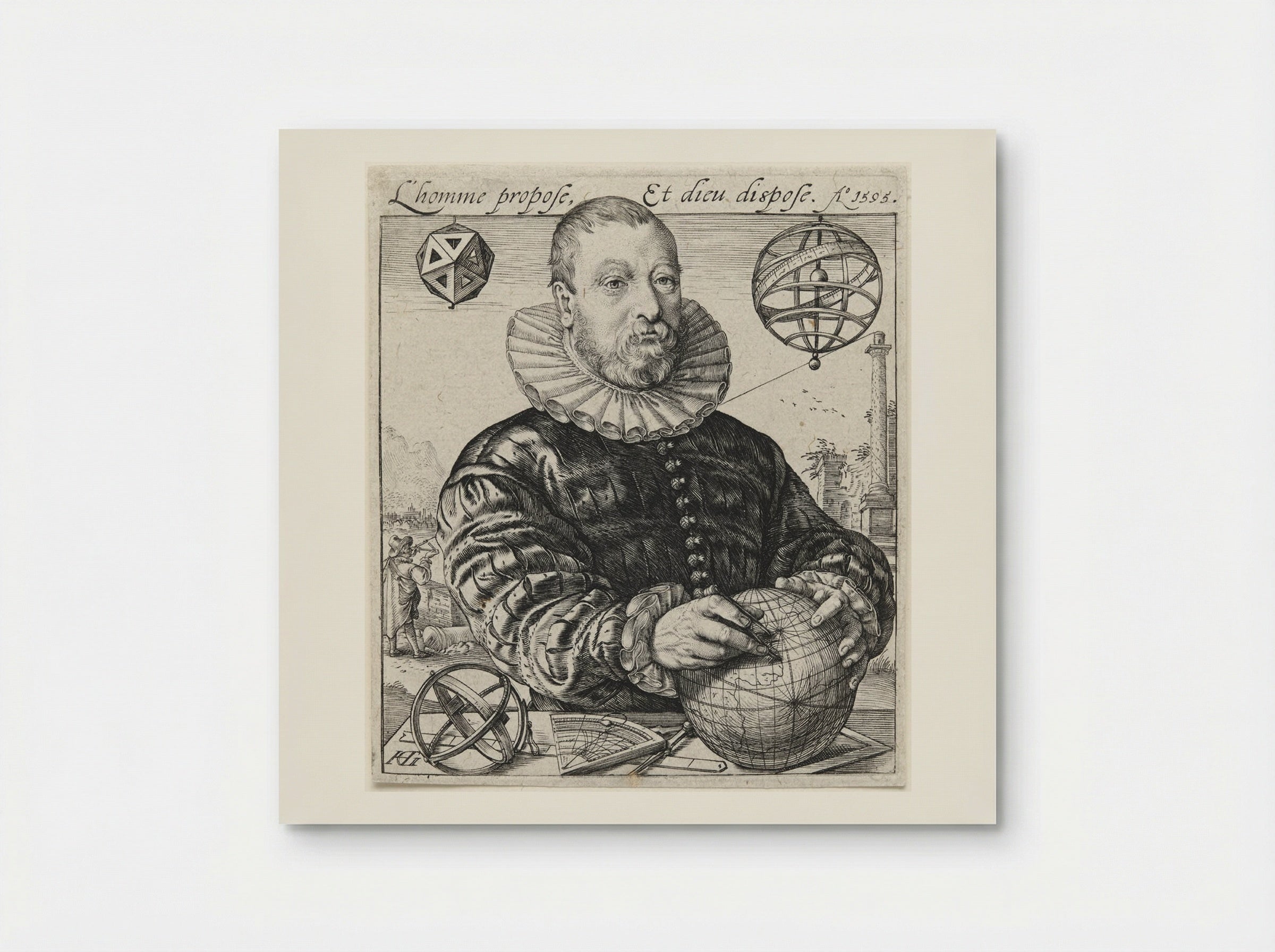 Portrait of Nicolaus Petri van Deventer - Hendrick Goltzius - Poster
