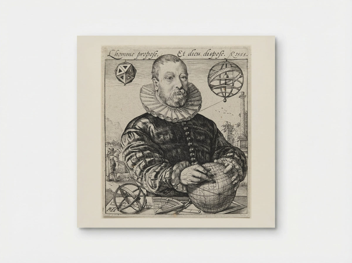 Portrait of Nicolaus Petri van Deventer - Hendrick Goltzius - Poster