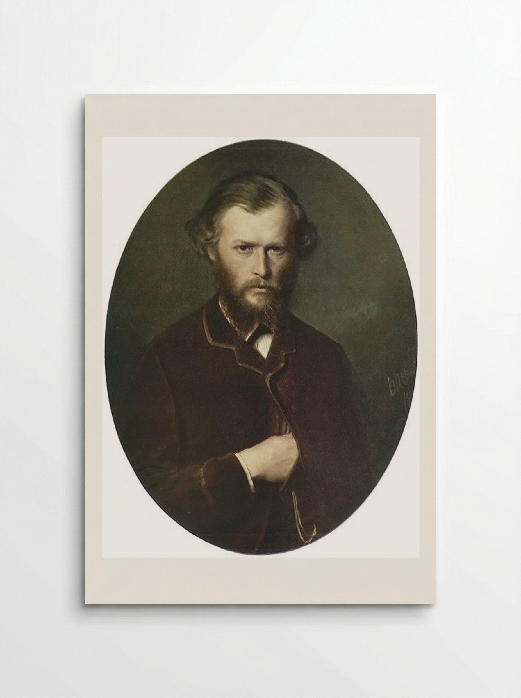 Portrait of Nikolai Lanin - Vasily Perov - Poster
