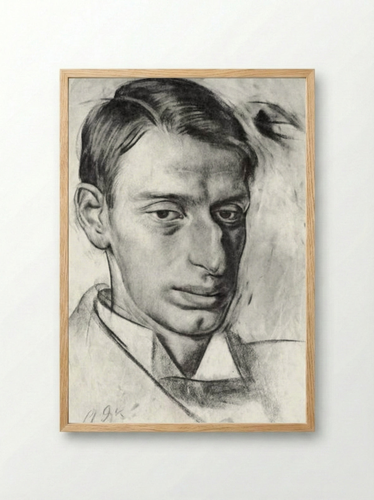 Portrait of Nikolay Radlov - Alexandre Jacovleff - Framed Print Wood
