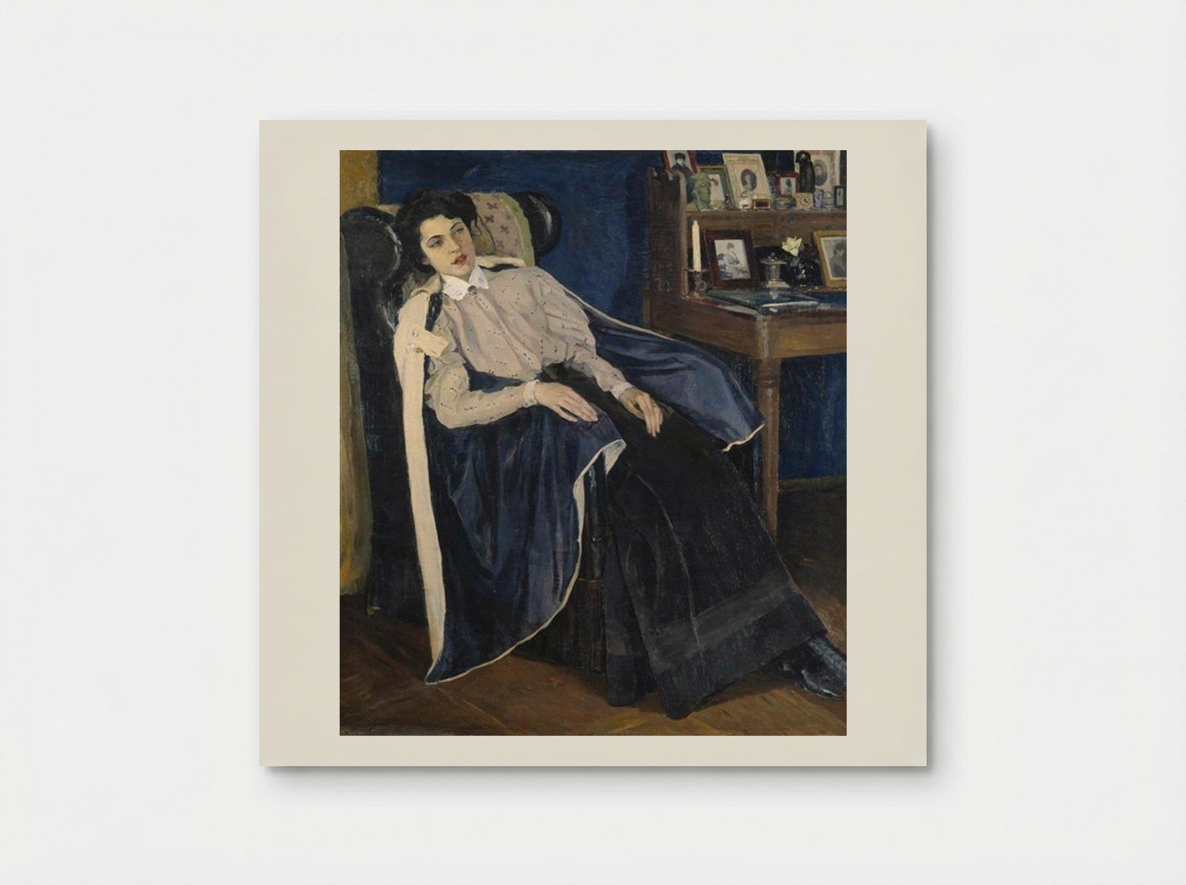 Portrait of O. M. Nesterova, the artist's daughter - Mikhail Nesterov - Poster