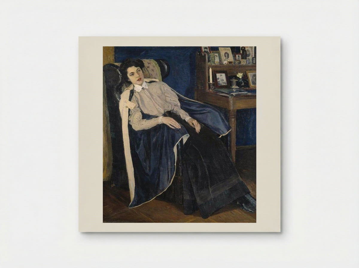 Portrait of O. M. Nesterova, the artist's daughter - Mikhail Nesterov - Poster