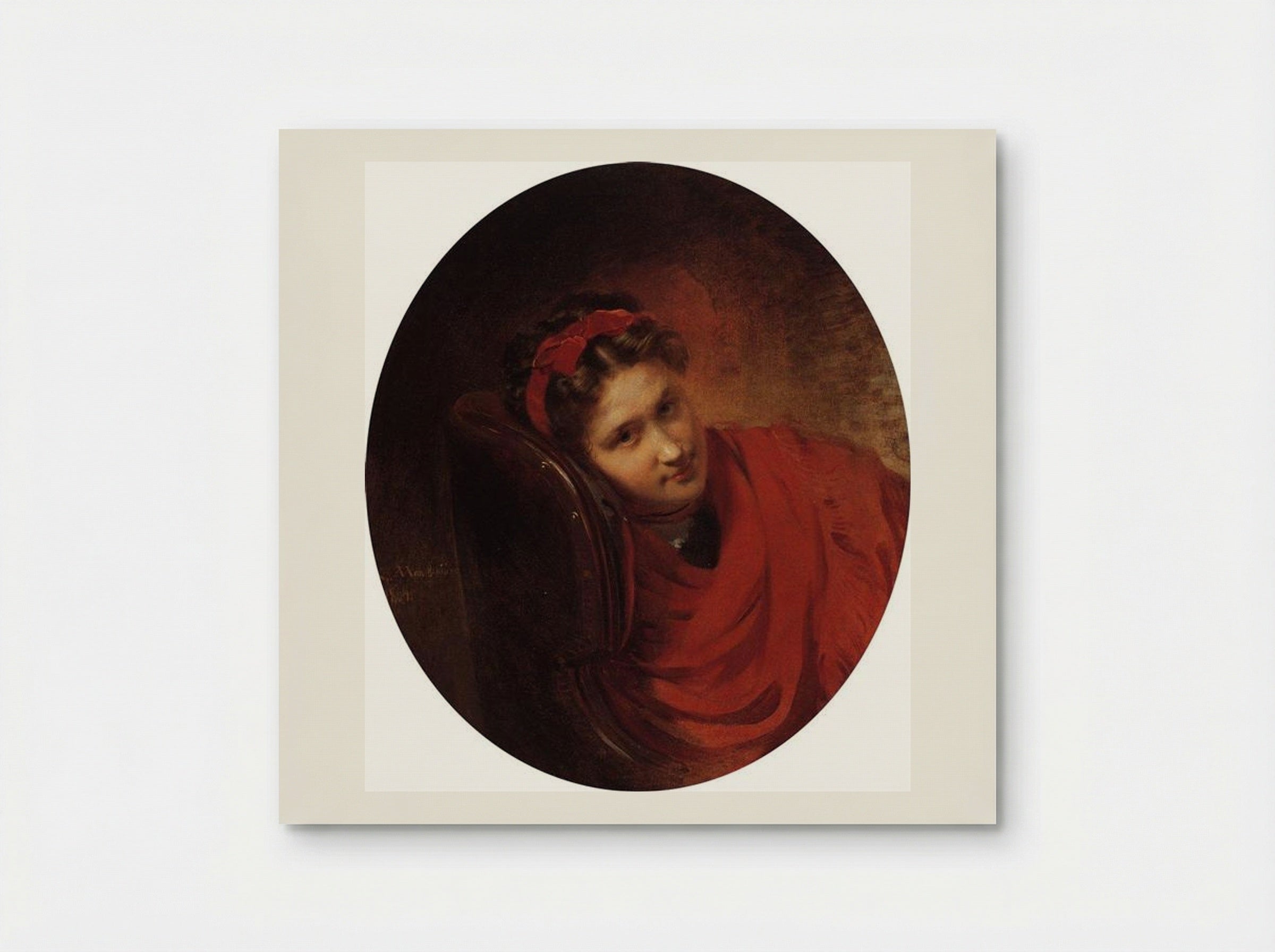 Portrait of O. Makovskaya - Konstantin Makovsky - Poster