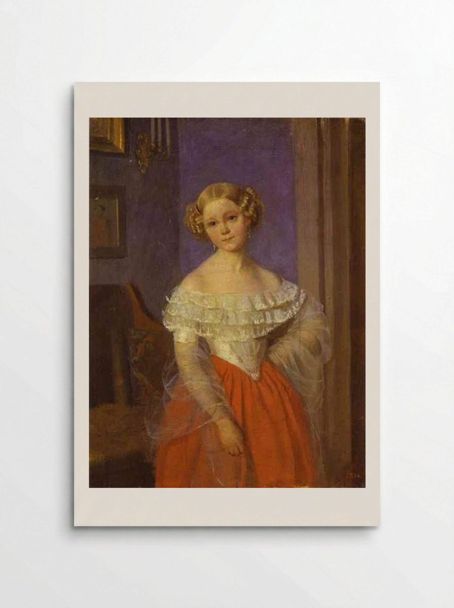 Portrait of Olga Ivanovna Demonkala - Pavel Fedotov - Poster