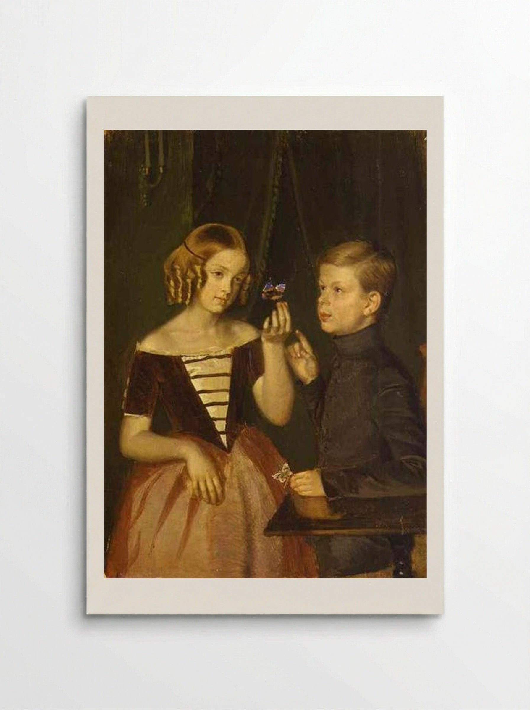 Portrait of Olga Ivanovna and Fedor Ivanov - Pavel Fedotov - Poster