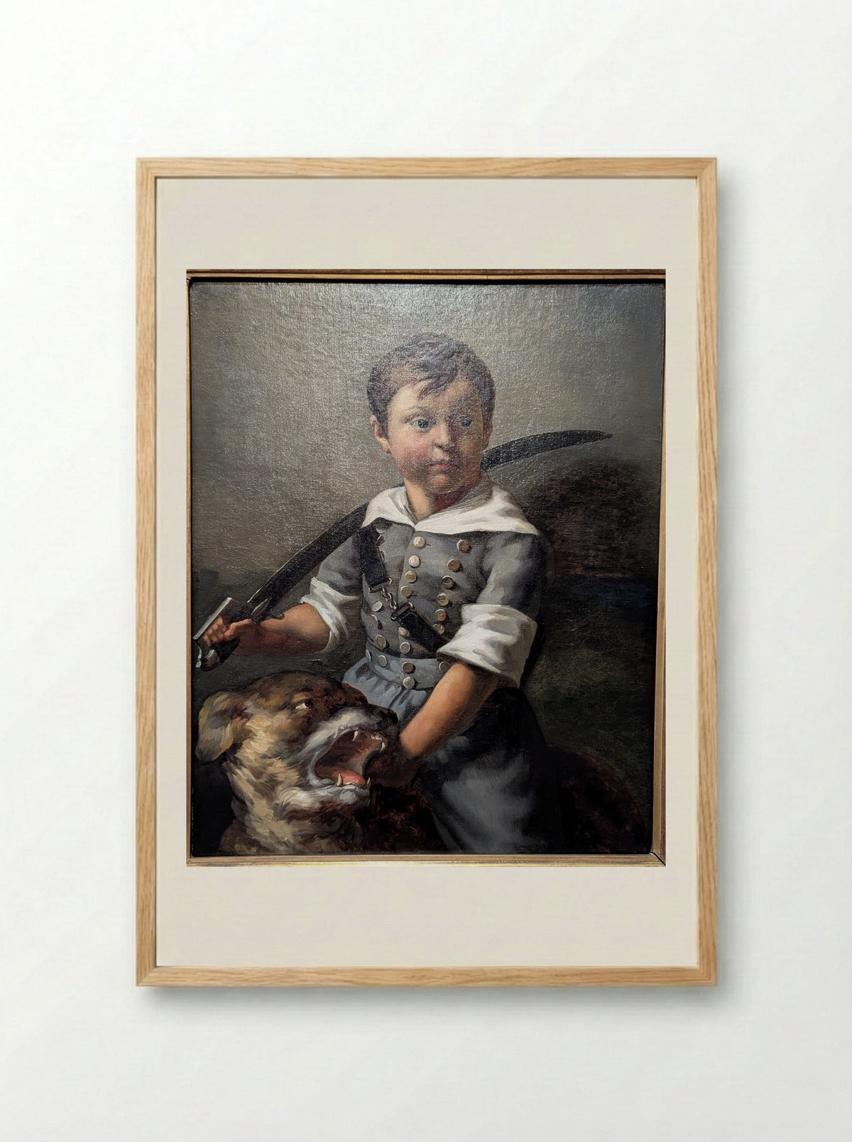 Portrait of Olivier Bro - Théodore Géricault - Framed Print Wood