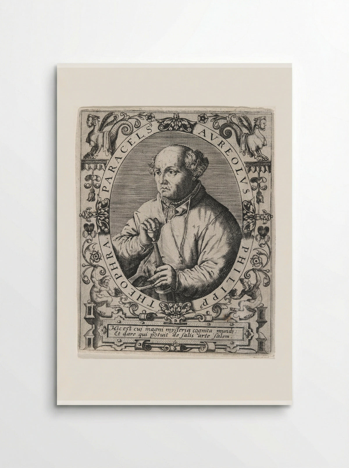 Portrait of Paracelsus - Theodor de Bry - Poster