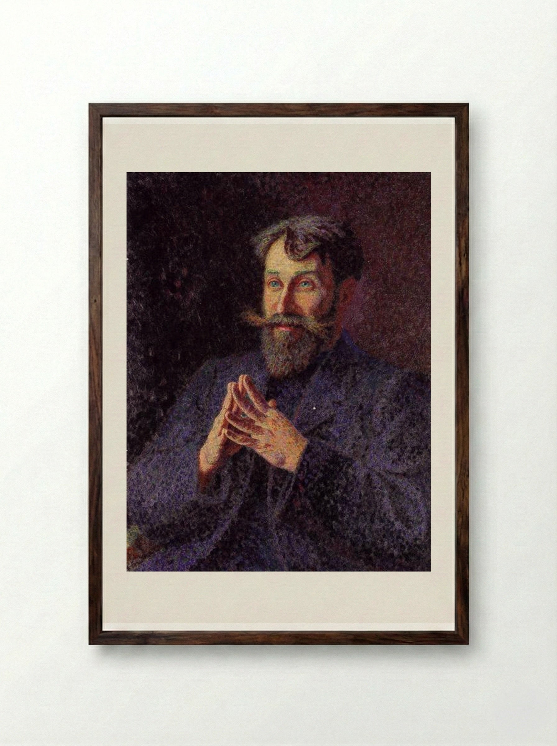 Portrait of Paul Ranson - Georges Lacombe - Framed Print Dark Wood
