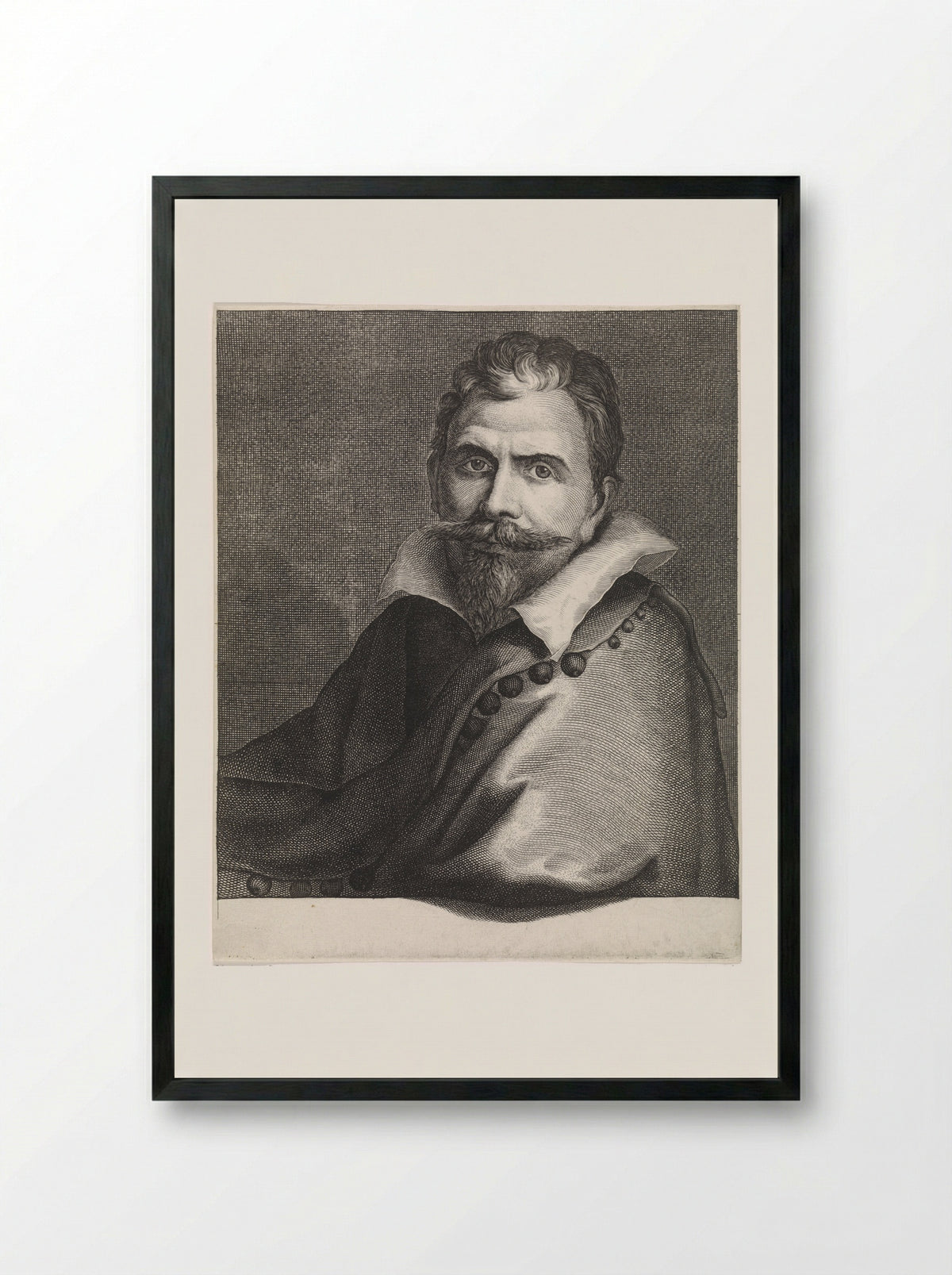 Portrait of Paulus van Vianen - Paulus van Vianen - Framed Print Black