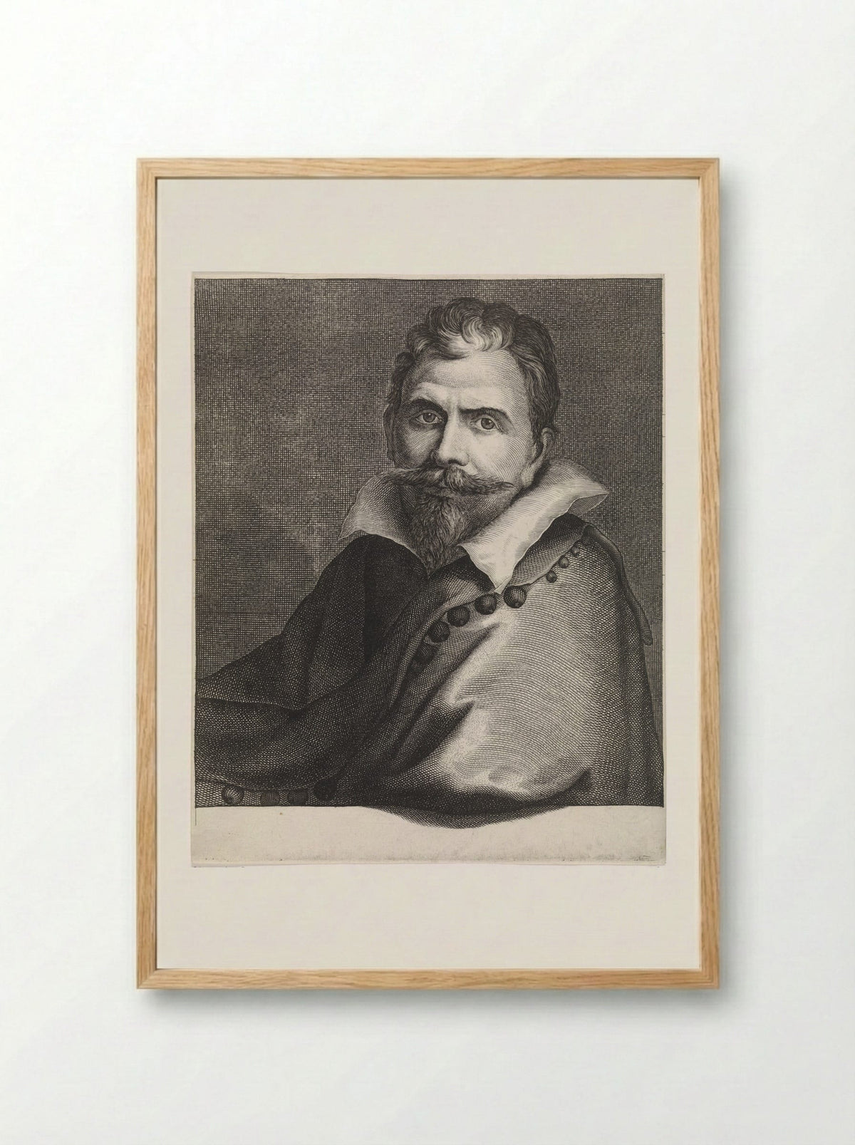 Portrait of Paulus van Vianen - Paulus van Vianen - Framed Print Wood