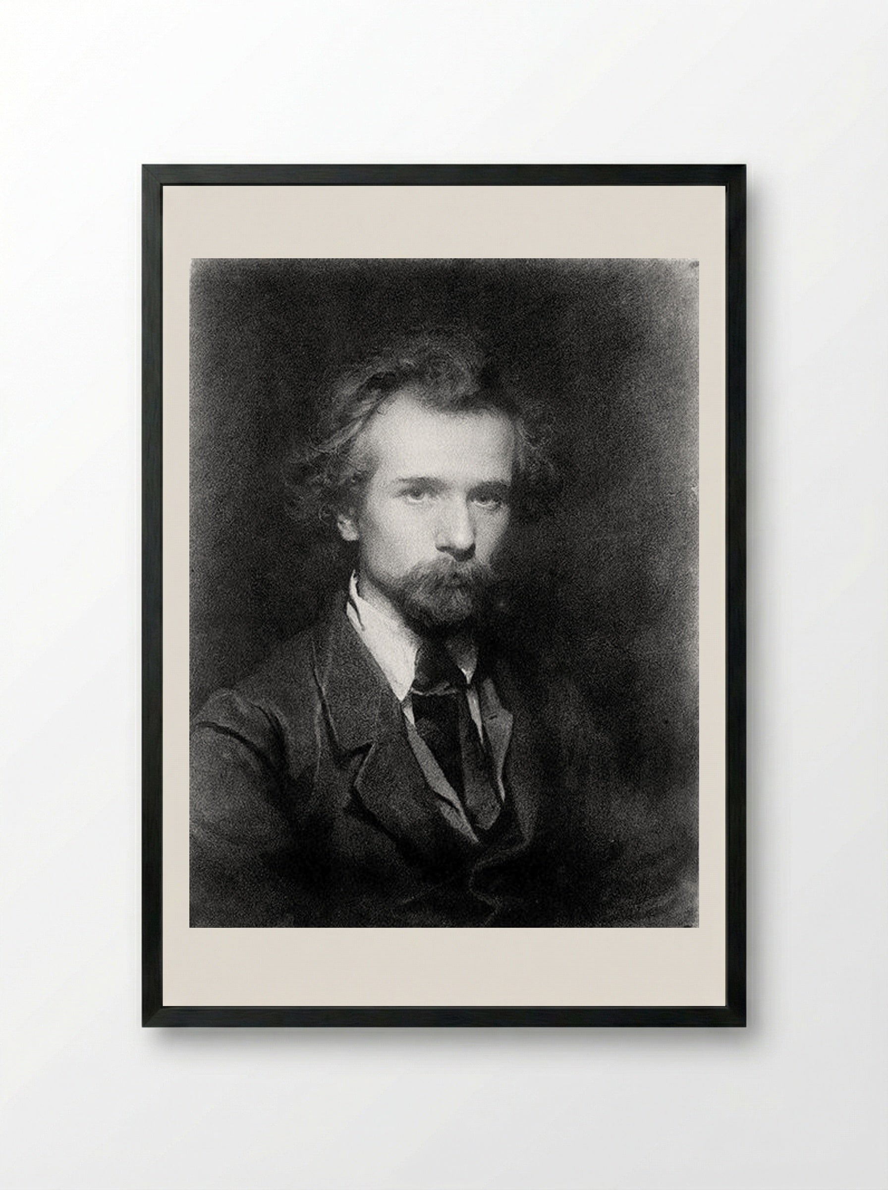Portrait of Pavel Petrovich Chistyakov - Ivan Kramskoy - Framed Print Black