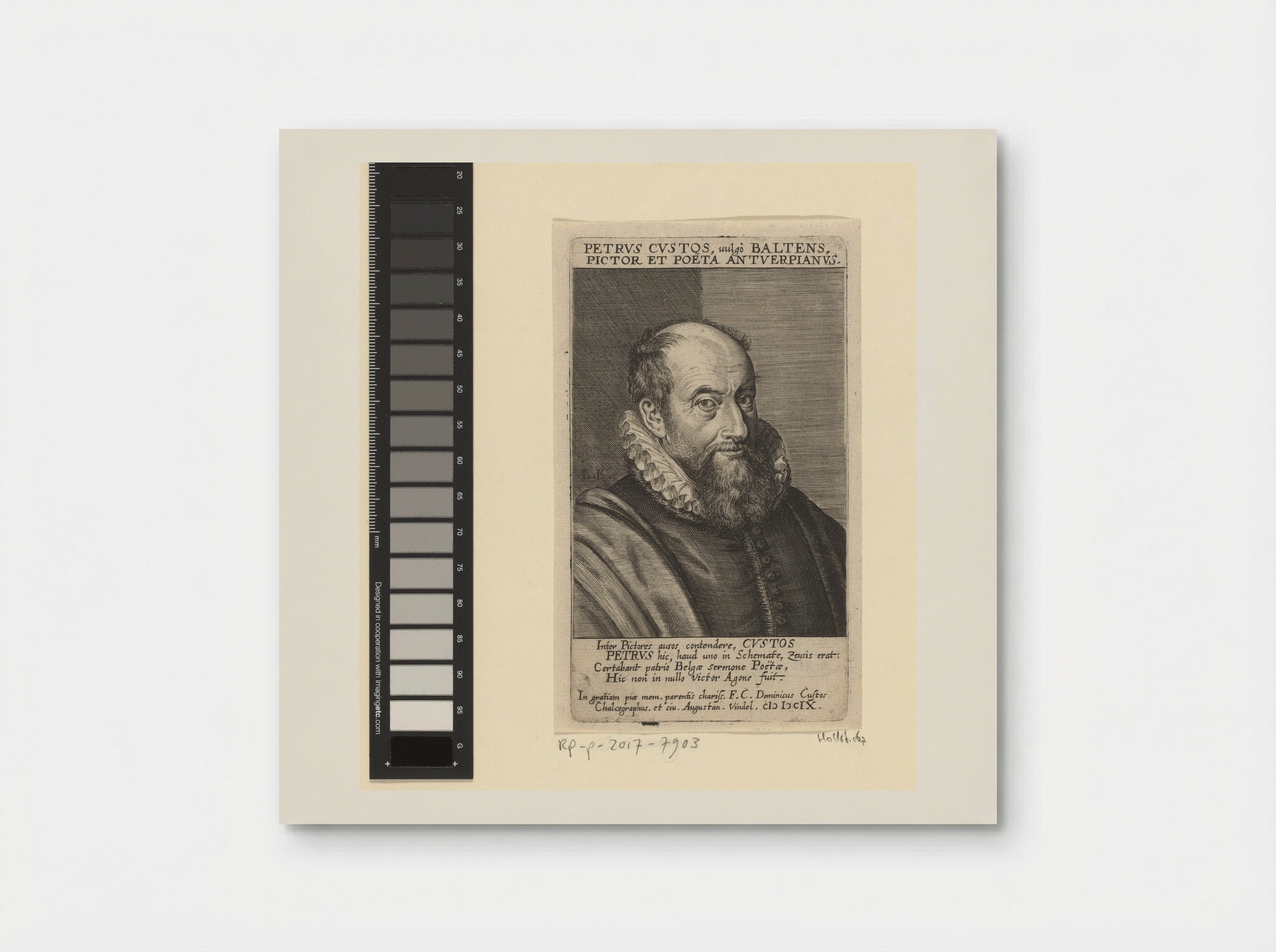 Portrait of Peeter Baltens - Lucas Kilian - Poster